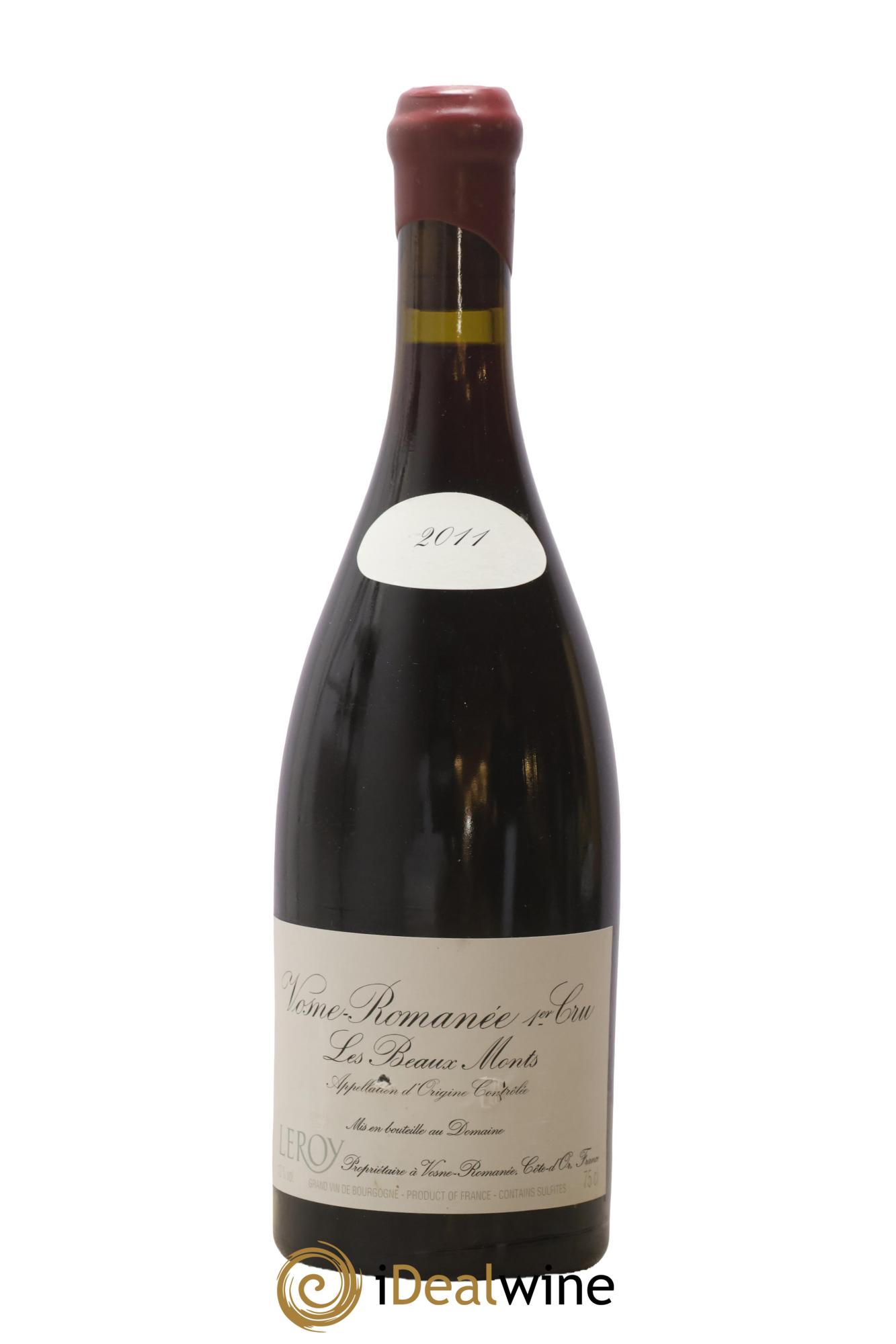 Vosne-Romanée 1er Cru Les Beaux-Monts Leroy (Domaine) 2011 - Lotto di 1 bottiglia - 0