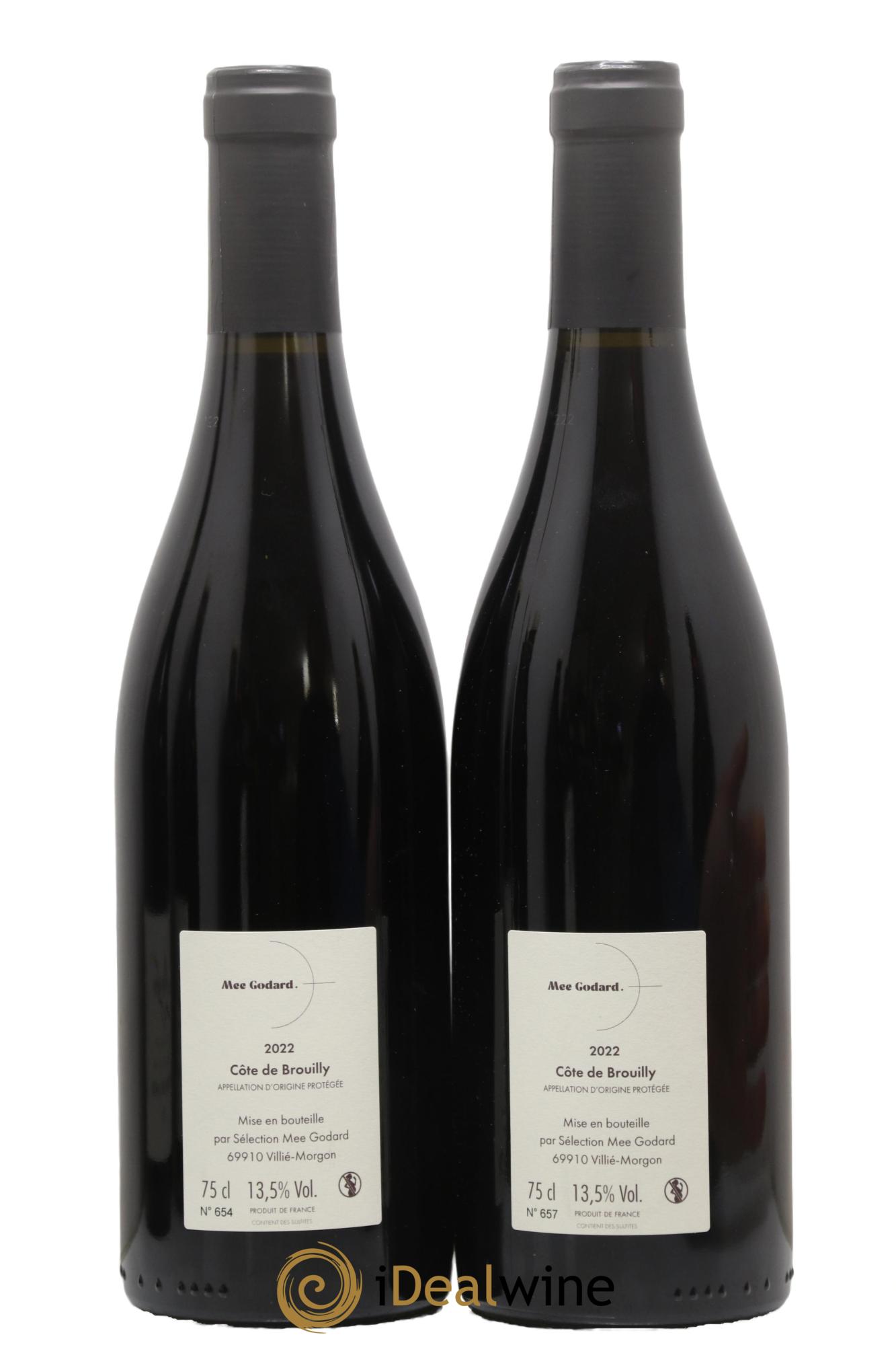 Côte de Brouilly Métamorphose Mee Godard 2022 - Lot of 2 bottles - 1