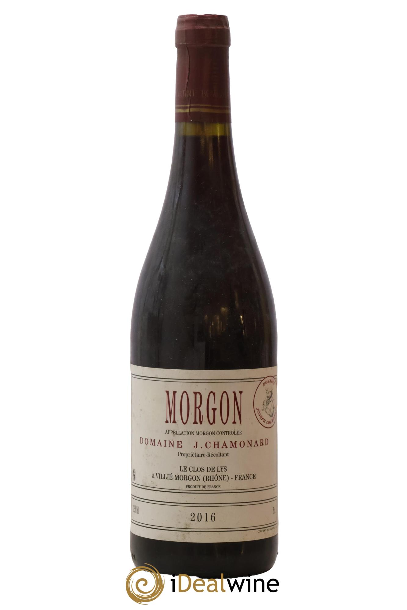 Morgon Joseph Chamonard (Domaine) 2016 - Lot de 1 bouteille - 0