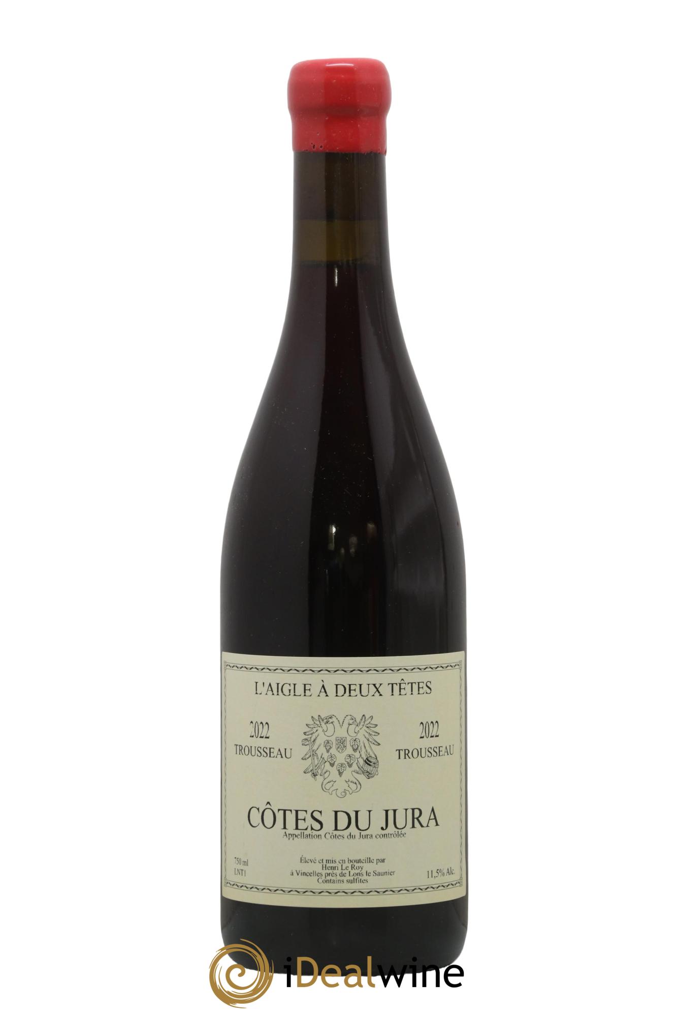 Côtes du Jura Trousseau Domaine de l'Aigle à Deux Têtes 2022 - Lot de 1 bouteille - 0