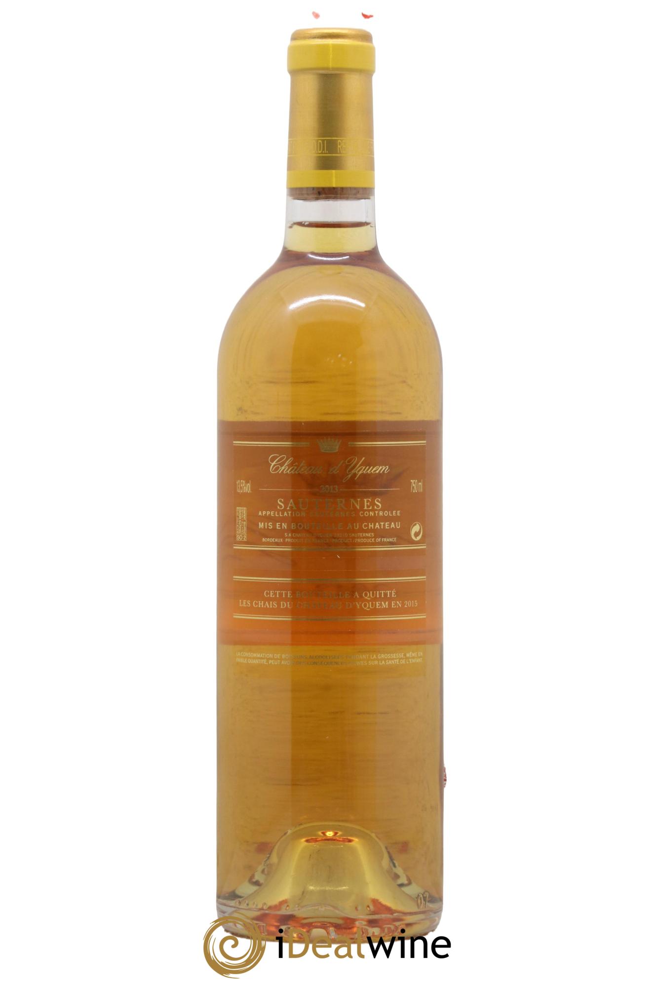 Château d' Yquem 1er Cru Classé Supérieur 2013 - Lot de 1 bouteille - 2