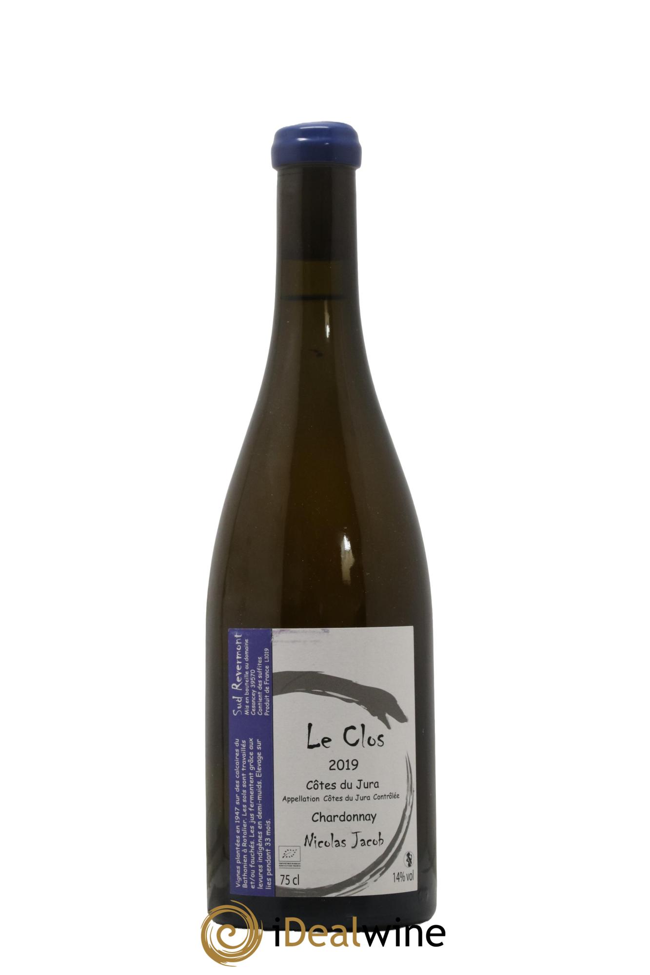 Côtes du Jura Chardonnay Le Clos Nicolas Jacob 2019 - Lot de 1 bouteille - 0