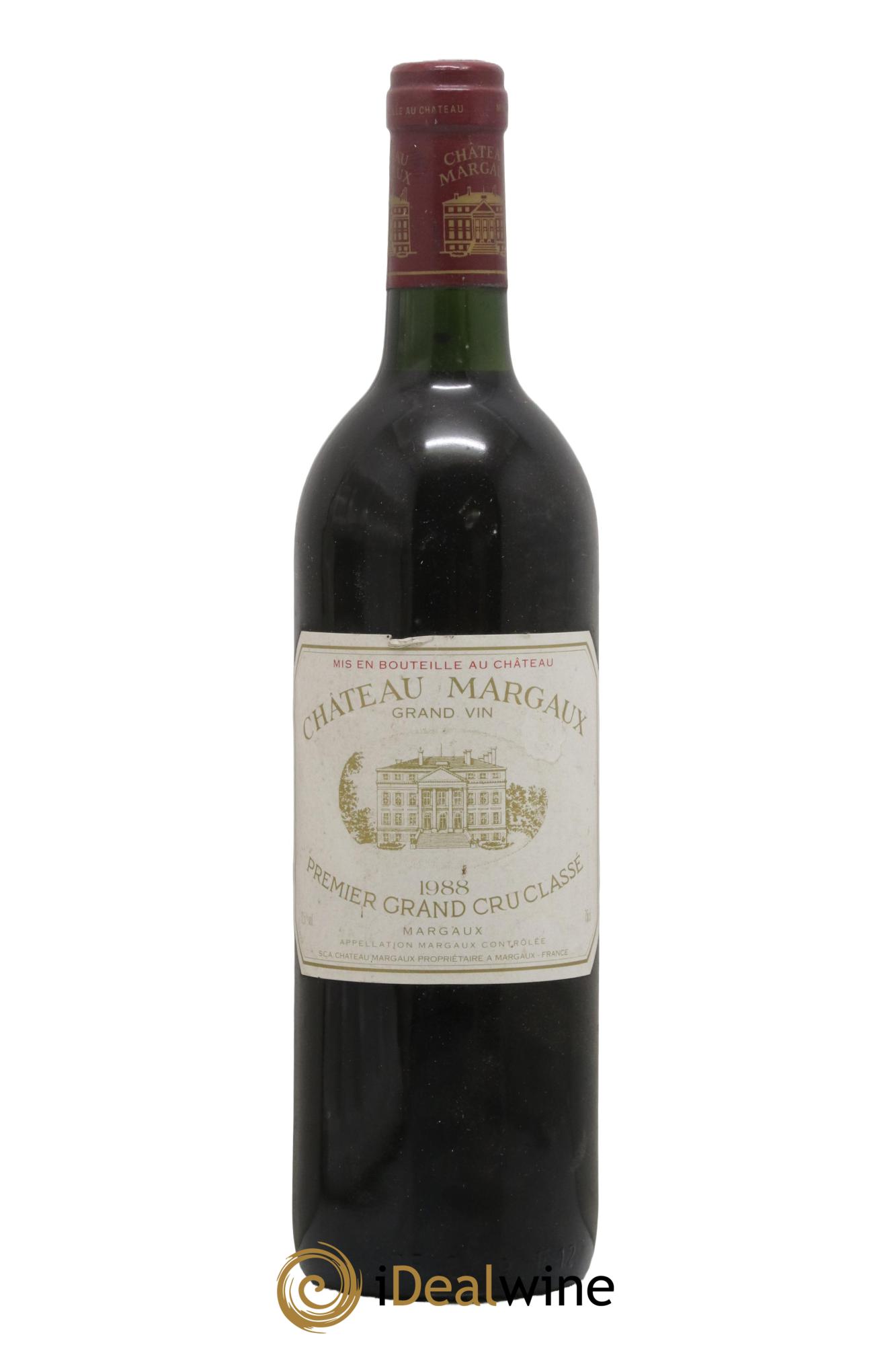 Château Margaux 1er Grand Cru Classé 1988 - Lot de 1 bouteille - 0