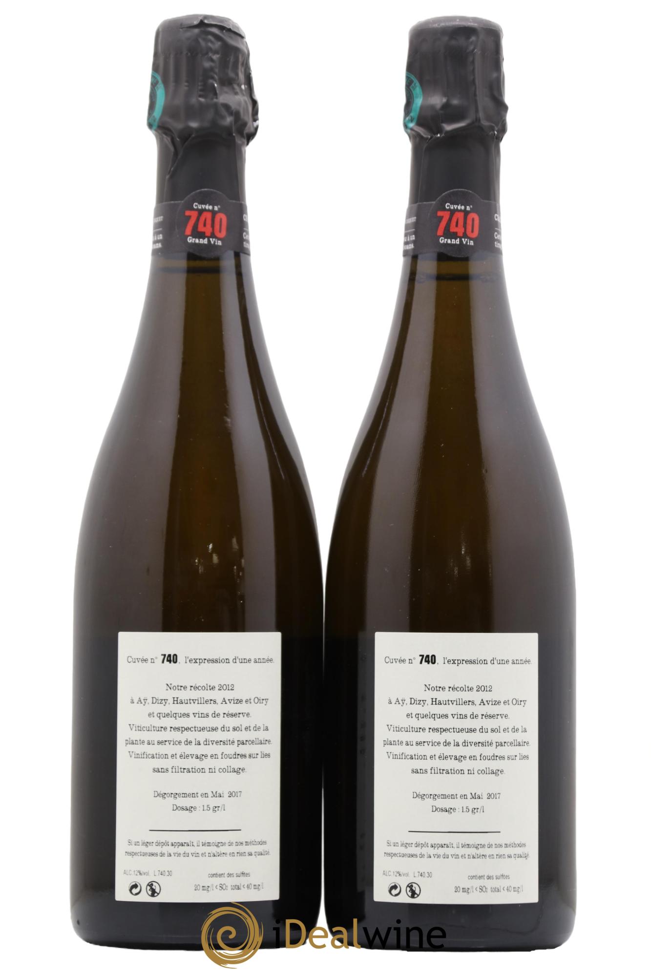Cuvée 740 Extra-Brut Jacquesson - Lot de 2 bouteilles - 1
