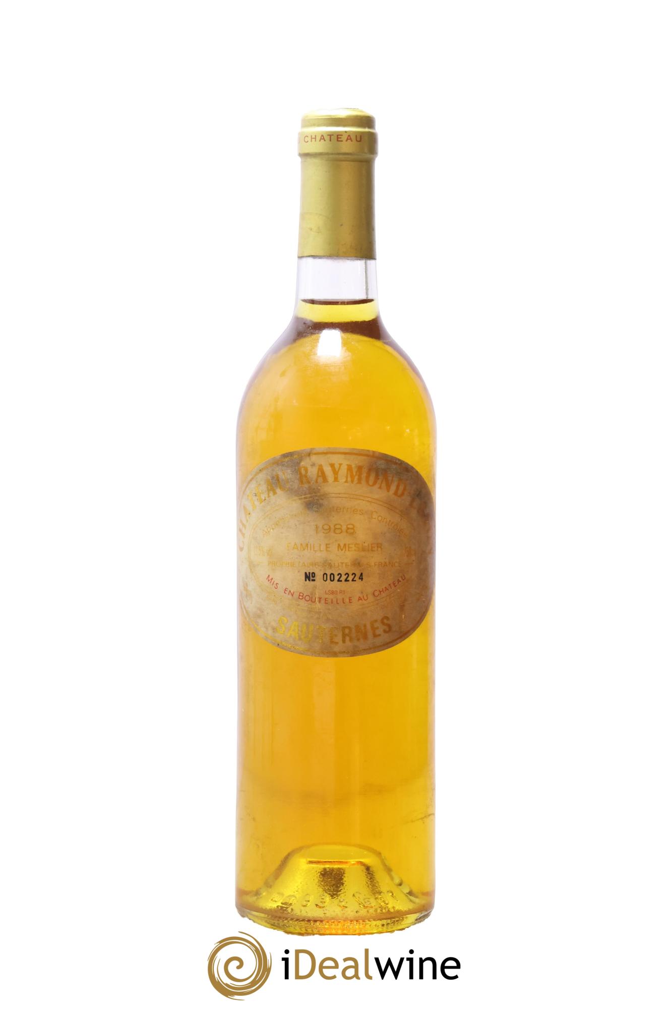 Château Raymond Lafon 1988 - Posten von 1 Flasche - 0