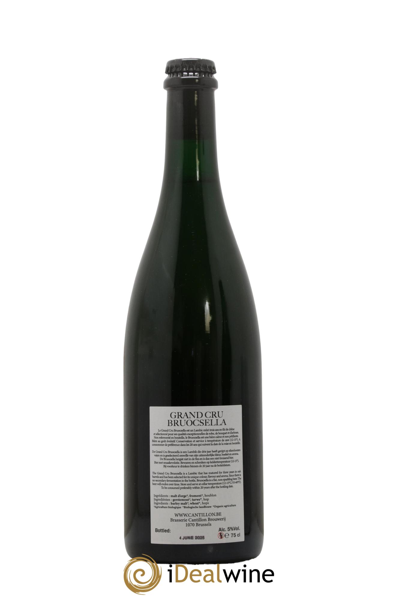 Bière Gueuze Grand Cru Bruocsella Lambic Bio S21-22 (bottled 2025) - Lot de 1 bouteille - 1