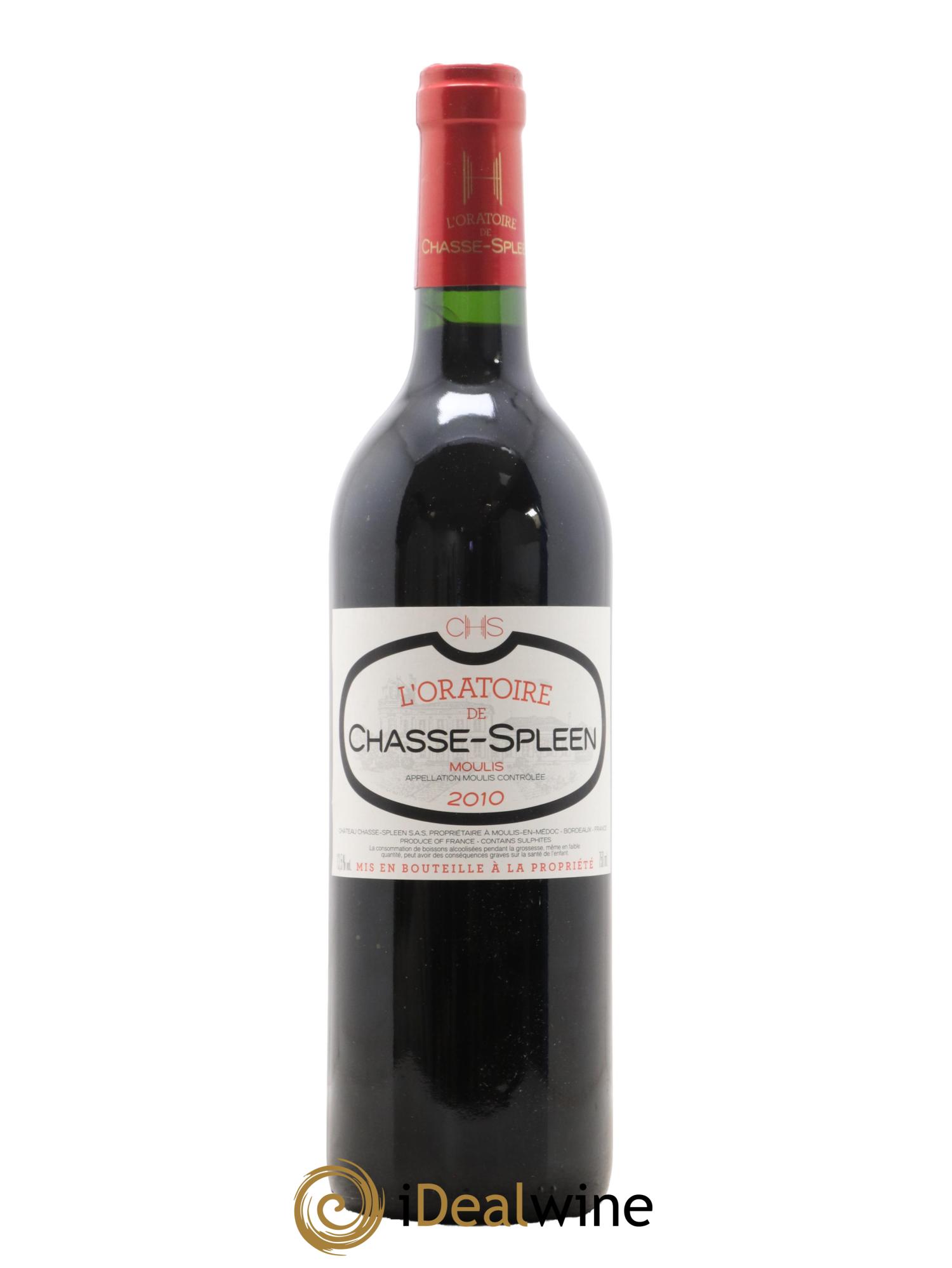 Moulis en Médoc L'Oratoire De Chasse Spleen 2010 - Lot de 1 bouteille - 0