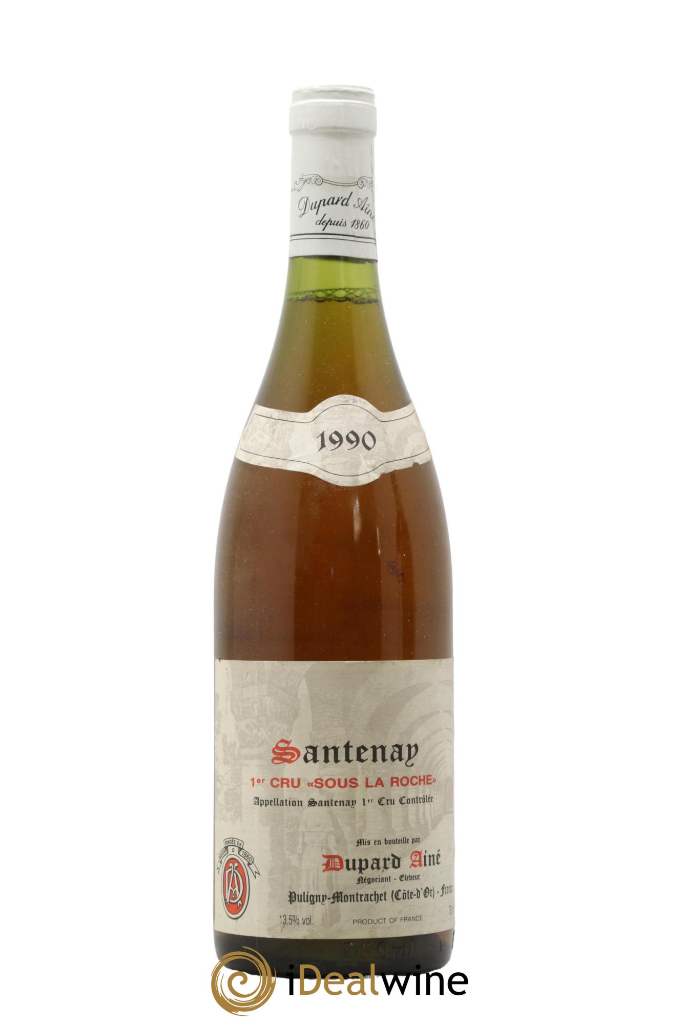 Santenay 1er Cru Sous La Roche Dupars Ainé 1990 - Lot de 1 bouteille - 0