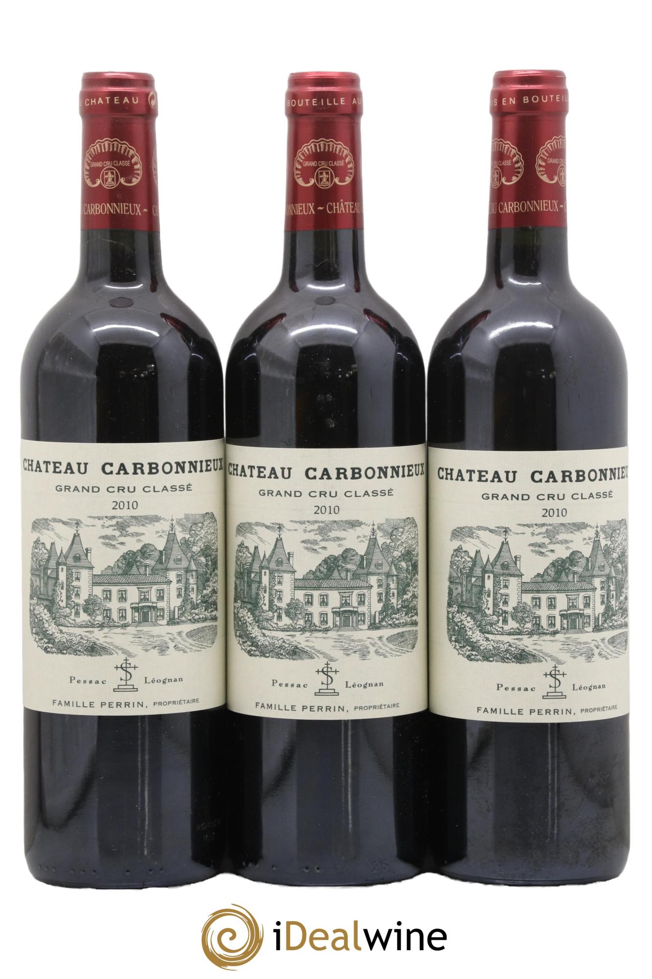 Château Carbonnieux Cru Classé de Graves 2010 - Posten von 3 Flaschen - 0