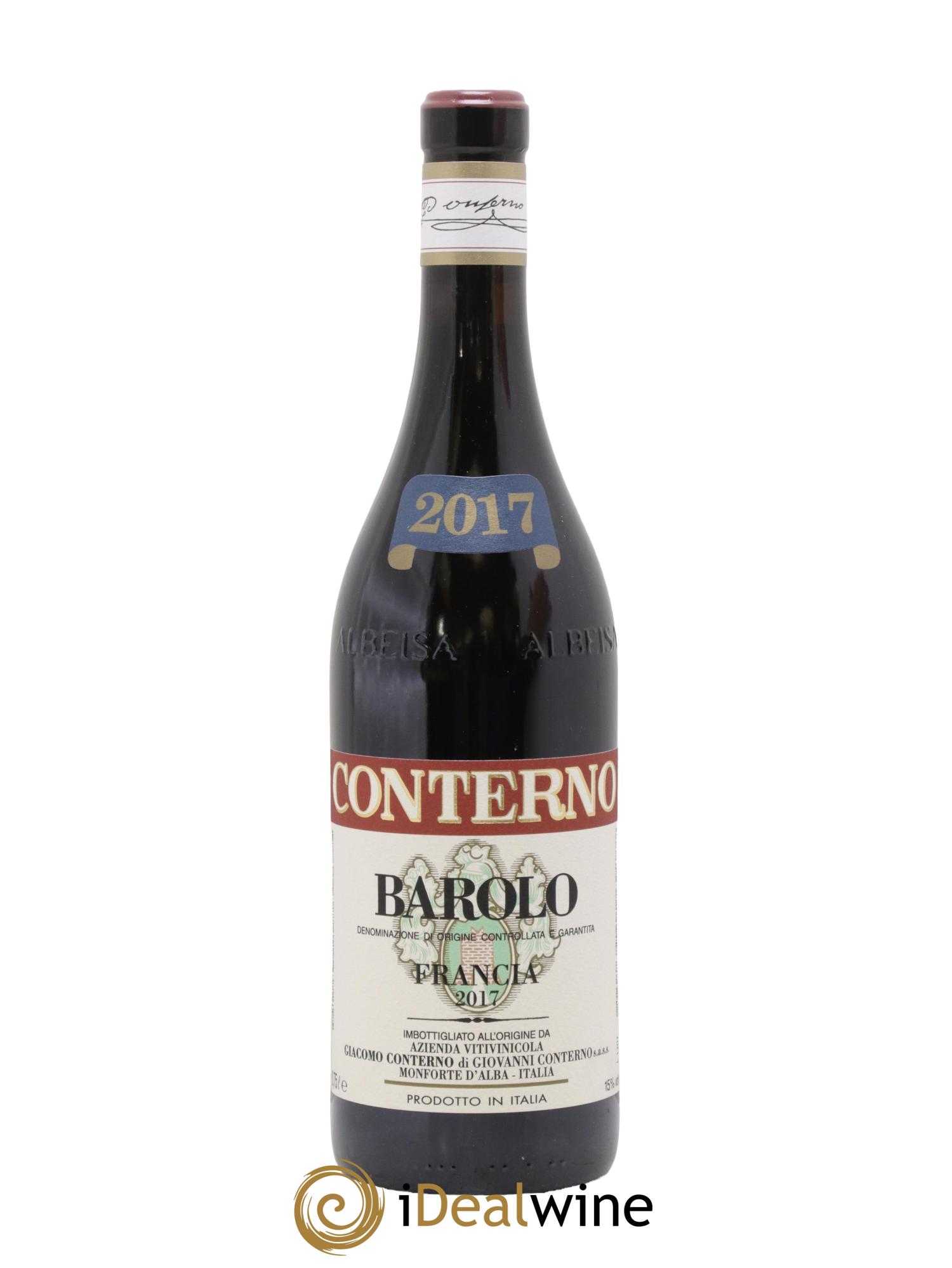 Barolo DOCG Vigna Francia Giacomo Conterno 2017 - Lot de 1 bouteille - 0