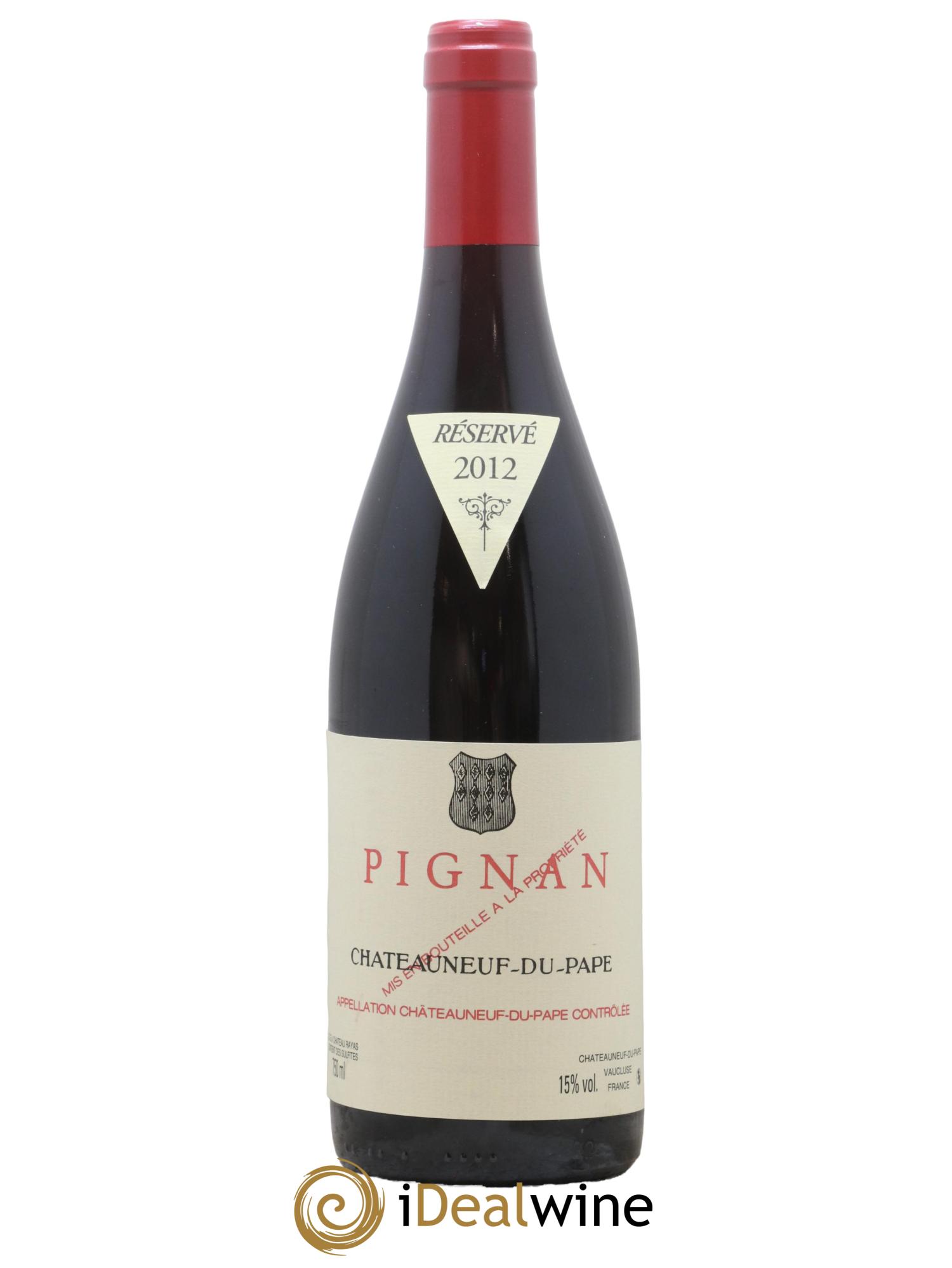 Châteauneuf-du-Pape Pignan Emmanuel Reynaud 2012 - Lot de 1 bouteille - 0