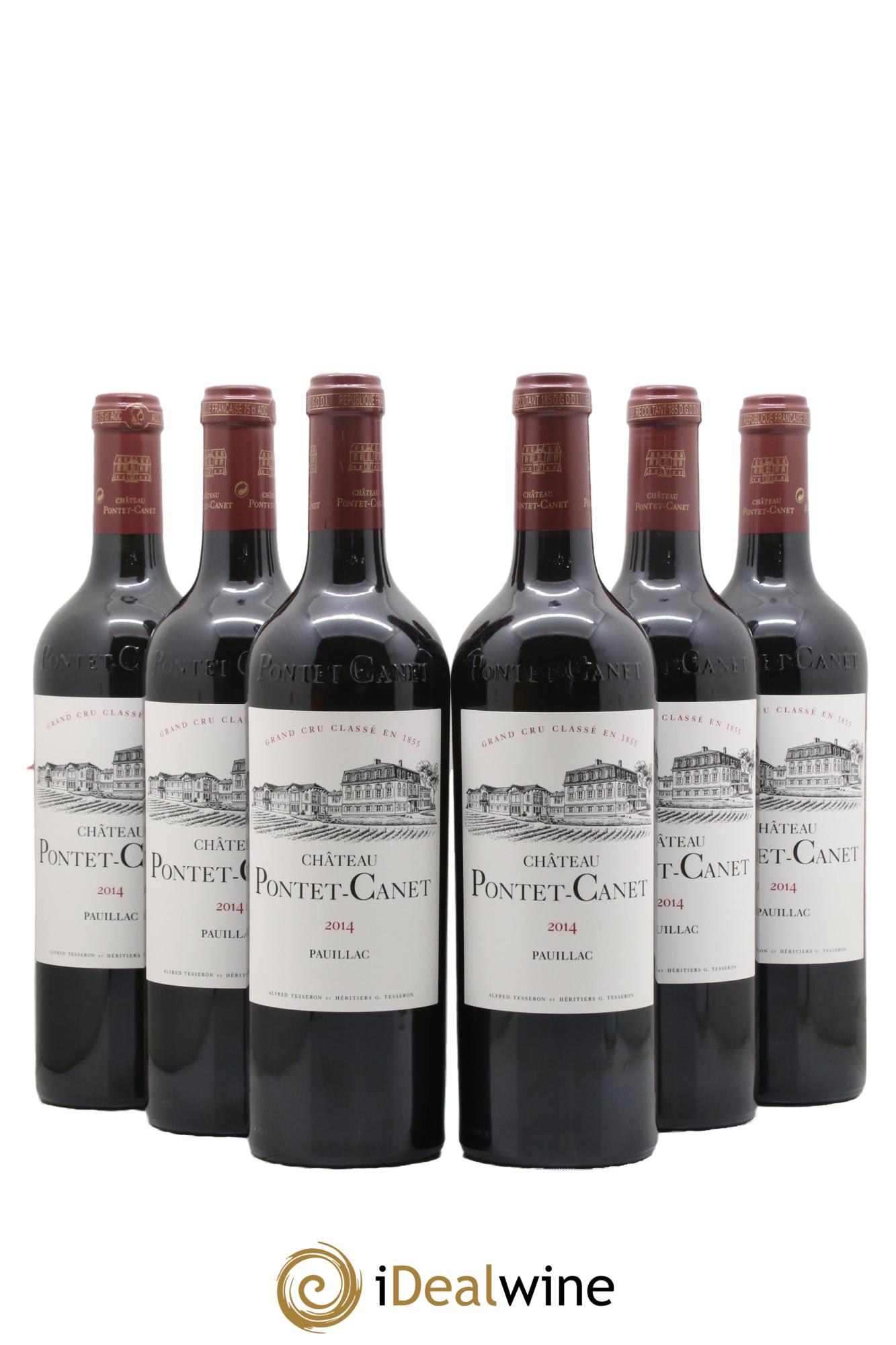 Château Pontet Canet 5ème Grand Cru Classé 2014 - Lot of 6 bottles - 0