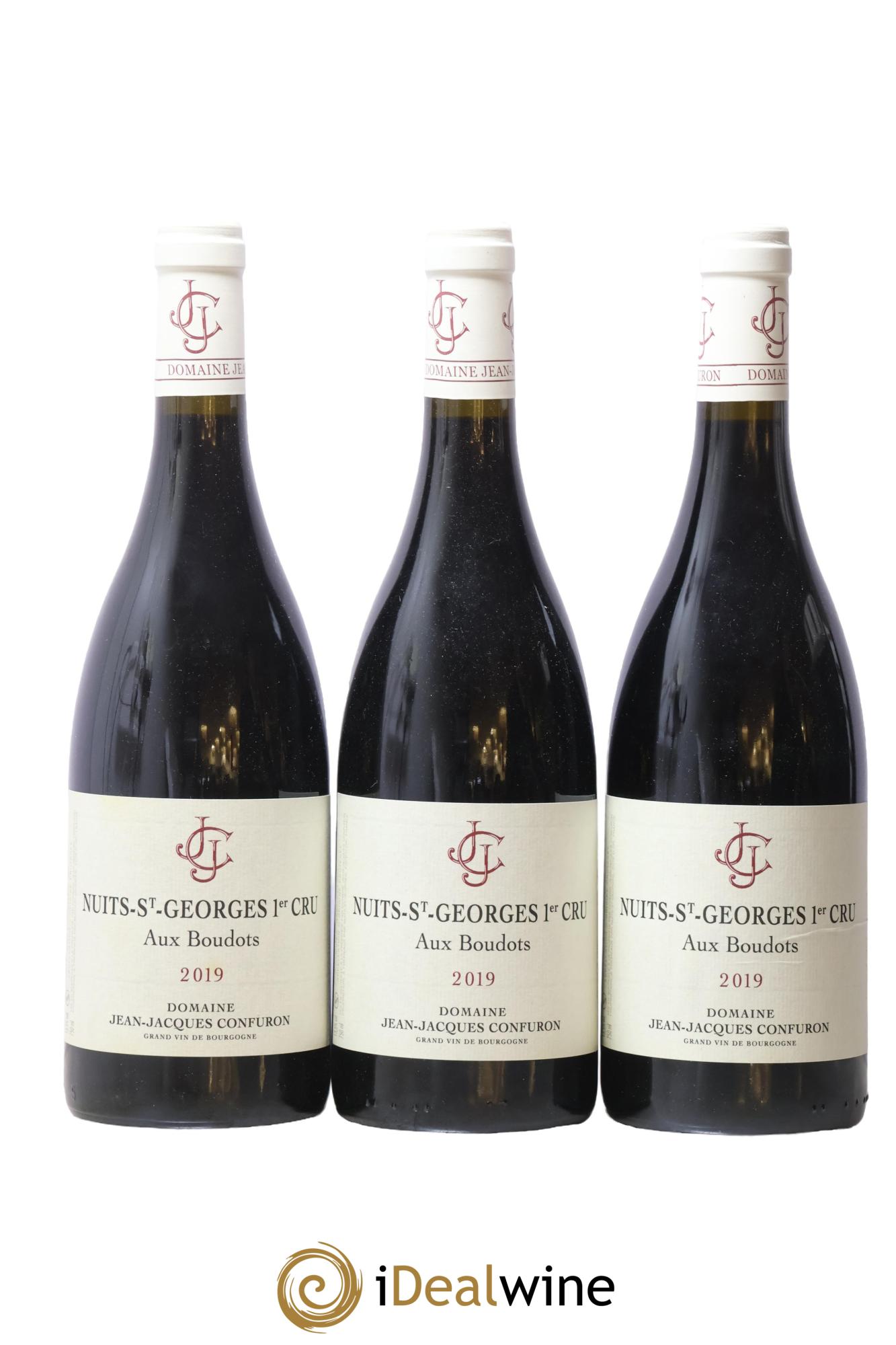 Nuits-Saint-Georges 1er Cru Aux Boudots Jean-Jacques Confuron 2019 - Lot of 3 bottles - 0
