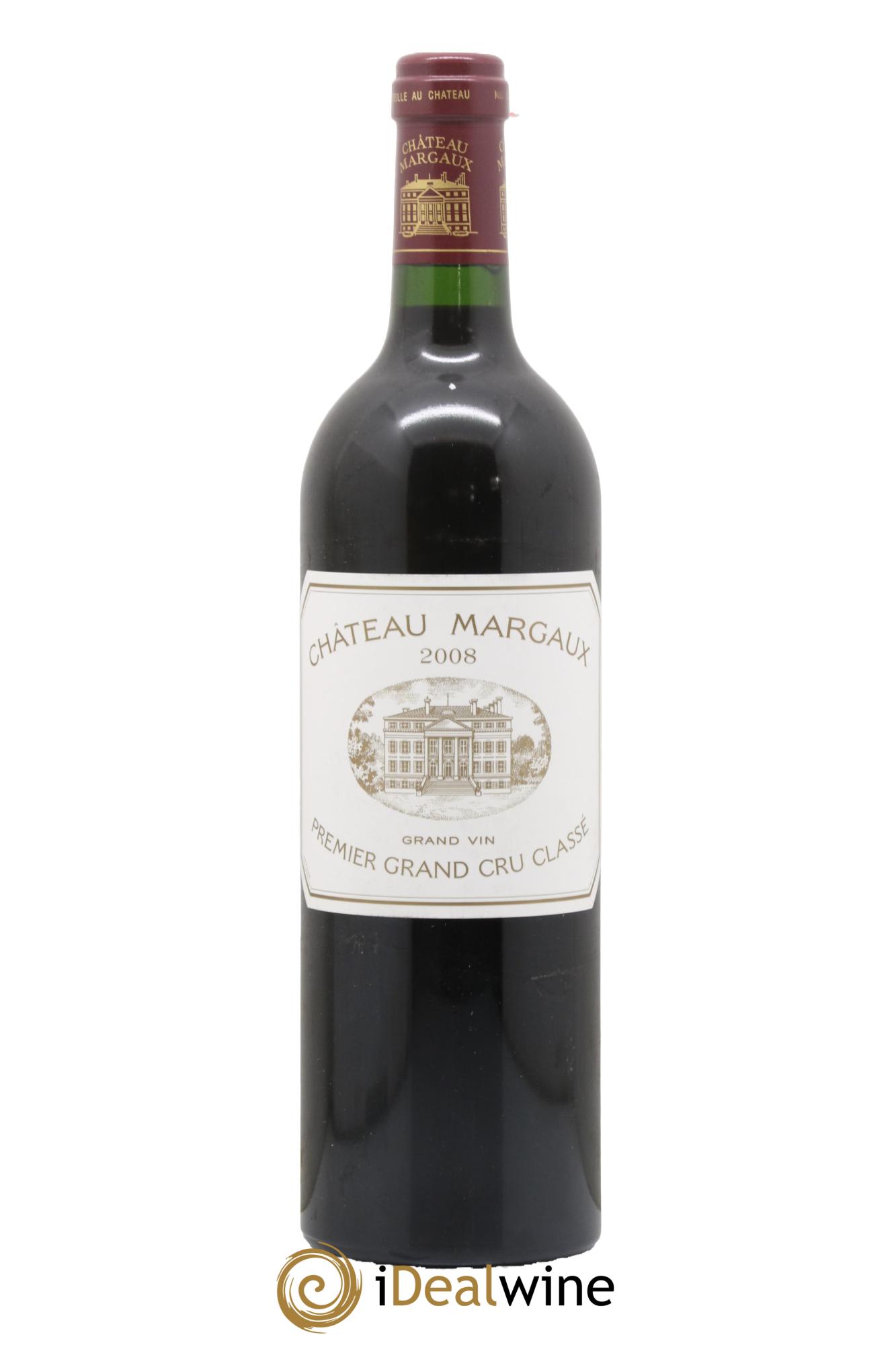 Château Margaux 1er Grand Cru Classé 2008 - Lot de 1 bouteille - 0
