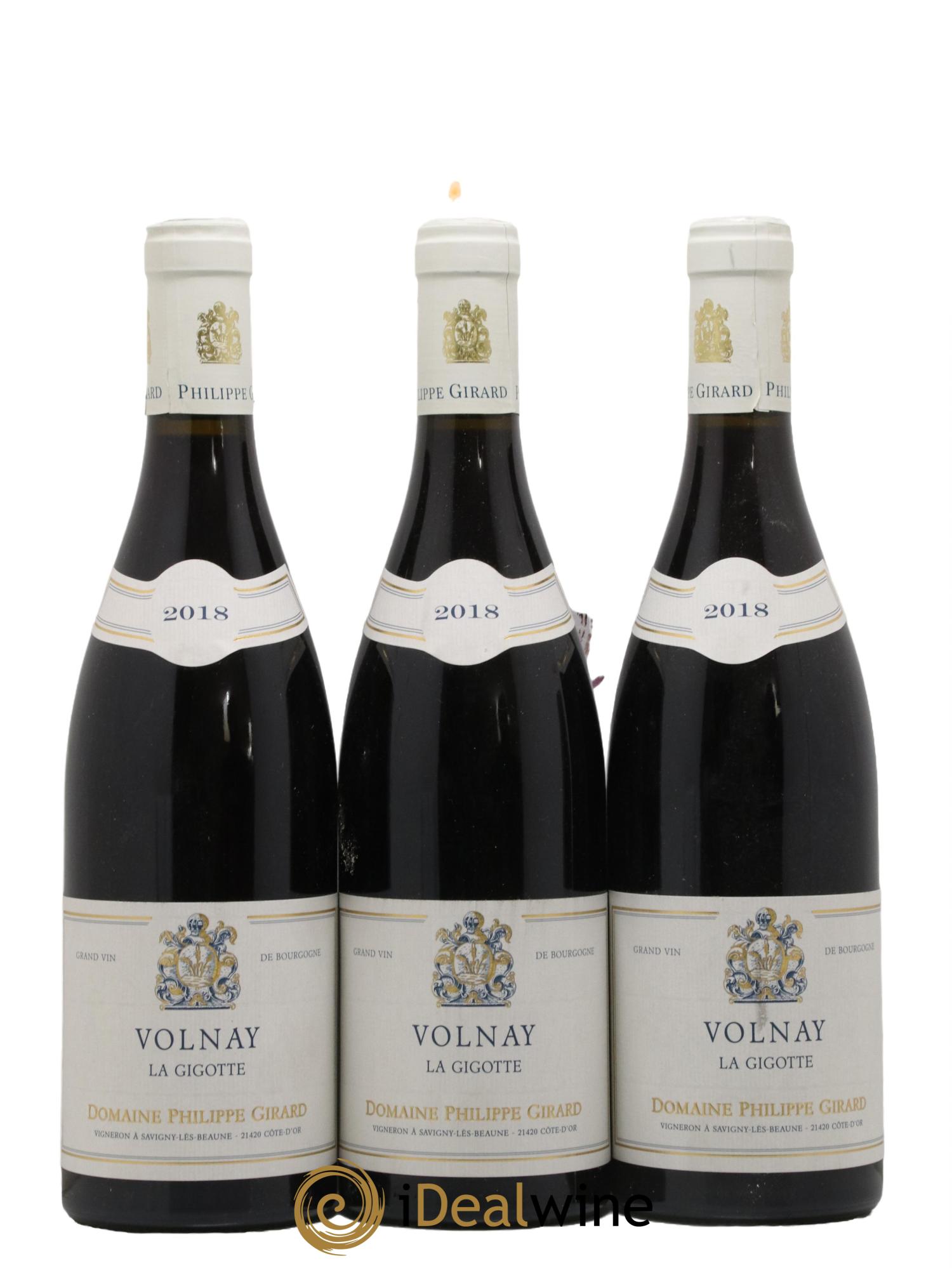 Volnay La Gigotte Domaine Philippe Girard 2018 - Lot de 3 bouteilles - 0
