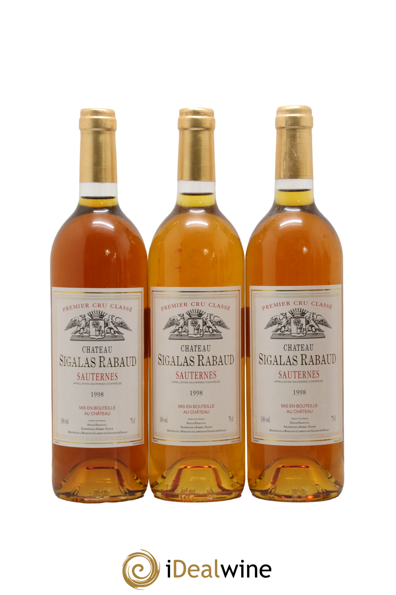 Château Sigalas Rabaud 1er Grand Cru Classé 1998 - Lotto di 12 bottiglie - 4