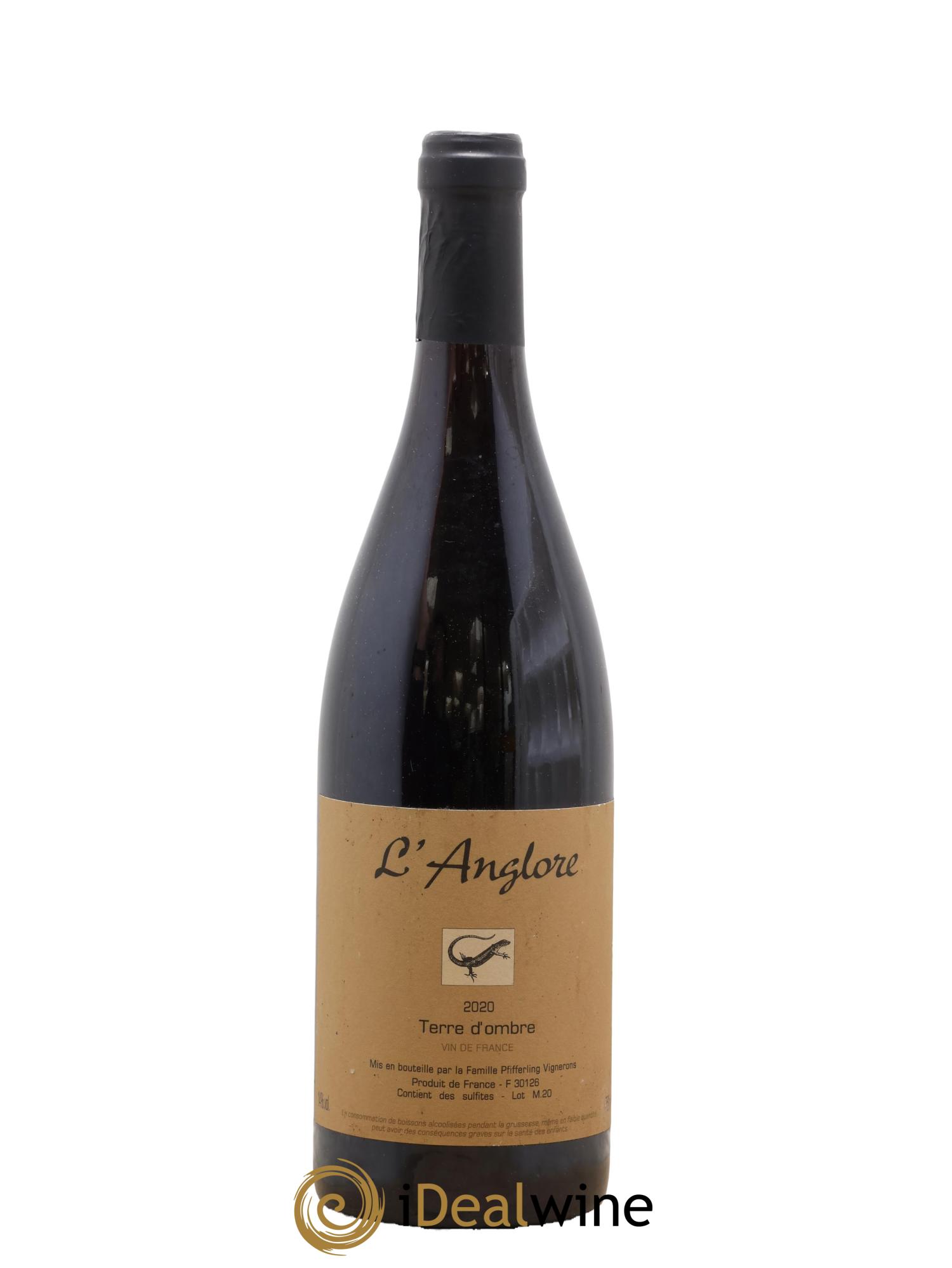 Vin de France Terre d'Ombre L'Anglore 2020 - Lot de 1 bouteille - 0