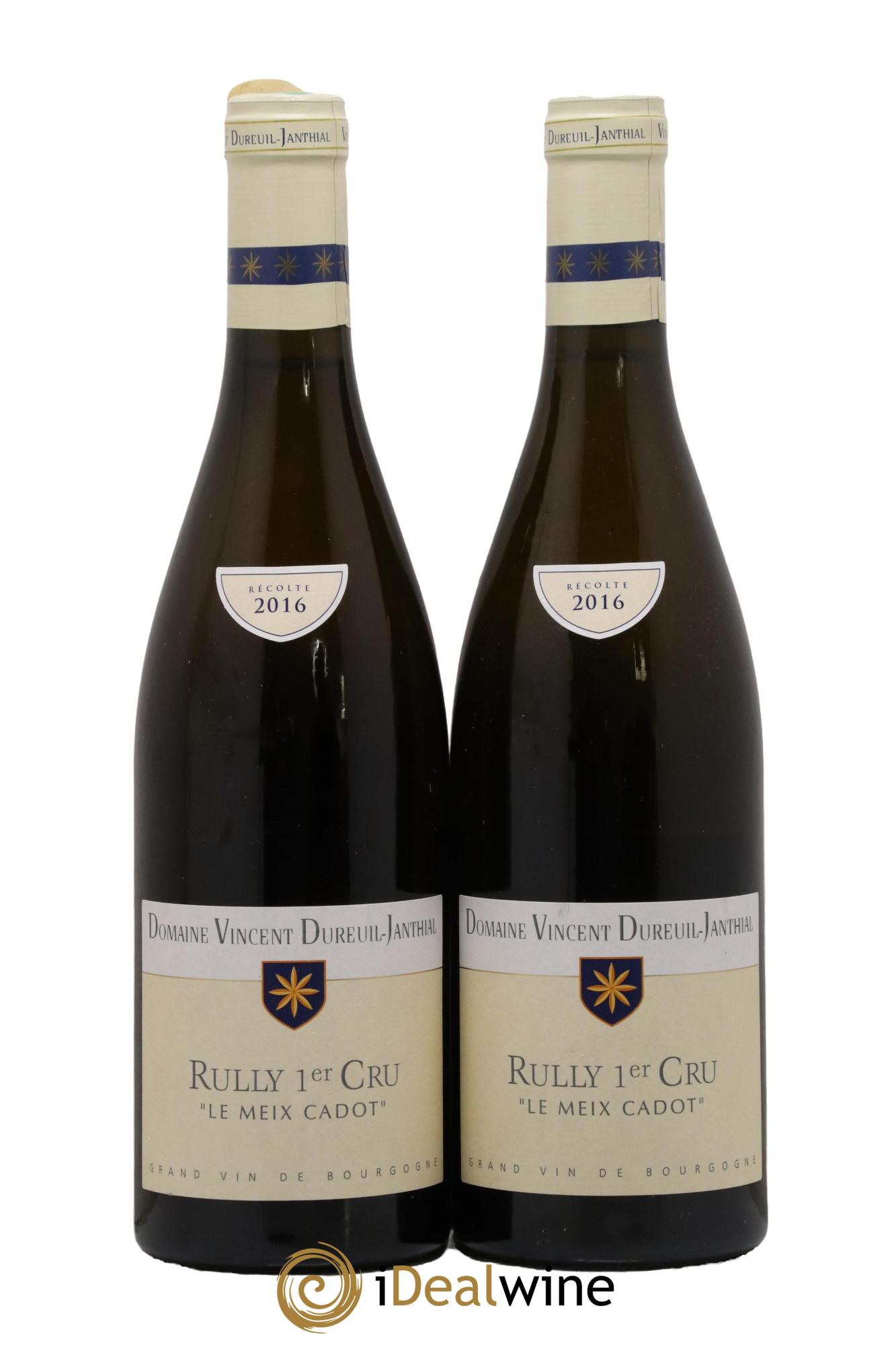 Rully 1er Cru Le Meix Cadot Vincent Dureuil-Janthial 2016 - Lot of 2 bottles - 0