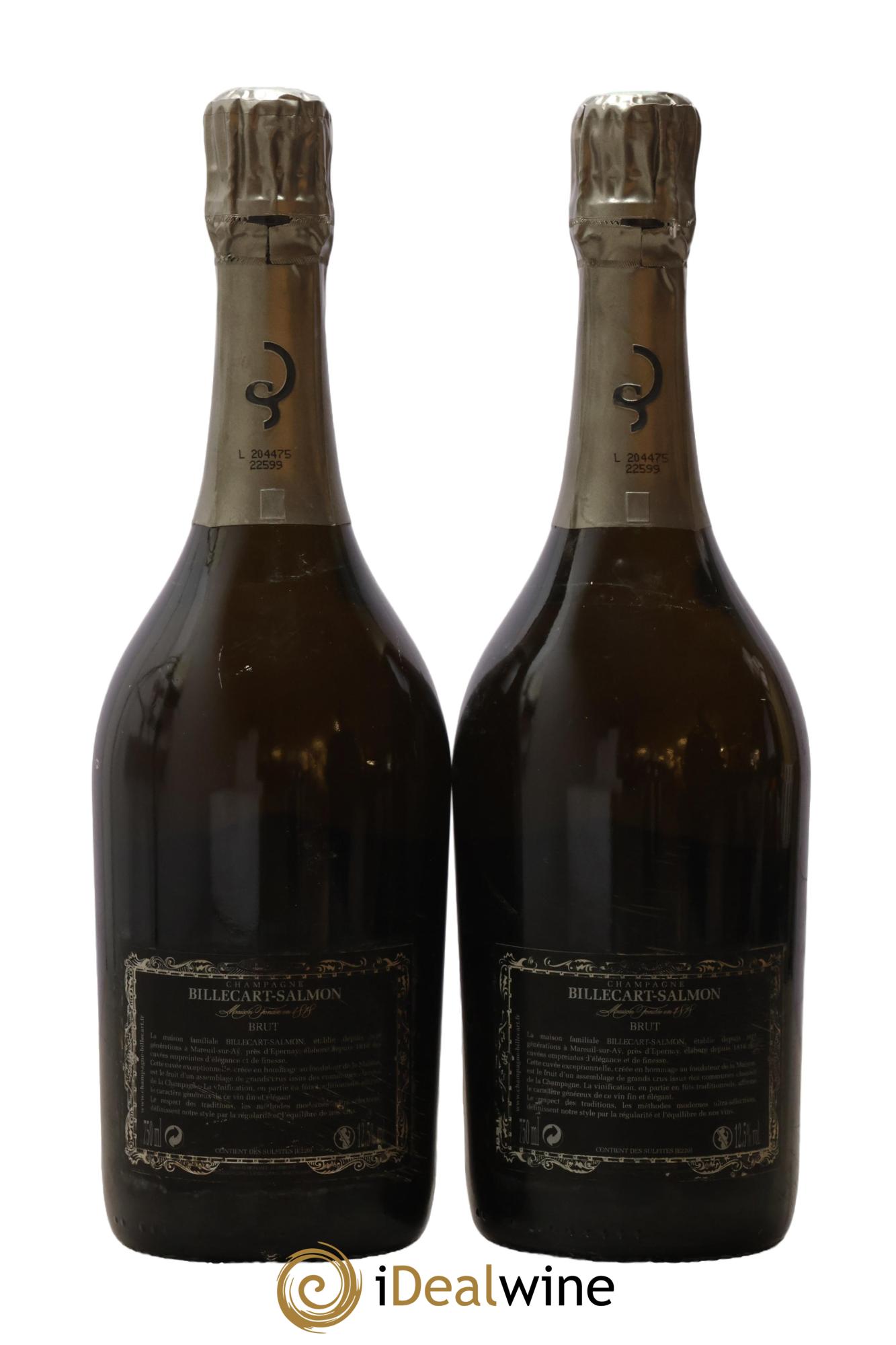 Brut Nicolas François Billecart Billecart-Salmon 2002 - Posten von 2 Flaschen - 1