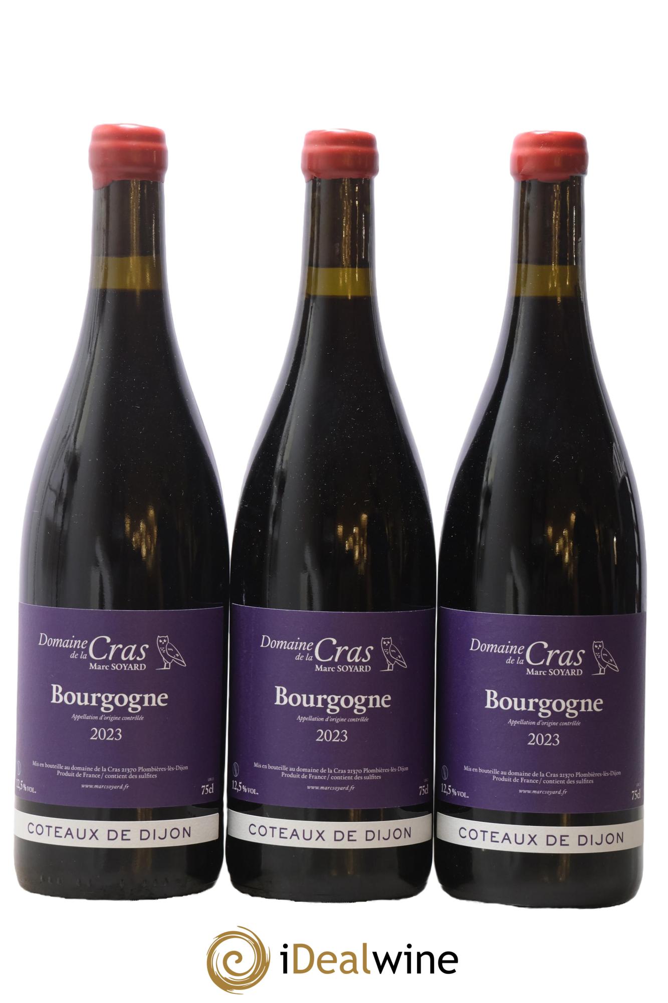 Bourgogne Côteaux De Dijon Domaine de la Cras - Marc Soyard 2023 - Posten von 3 Flaschen - 0