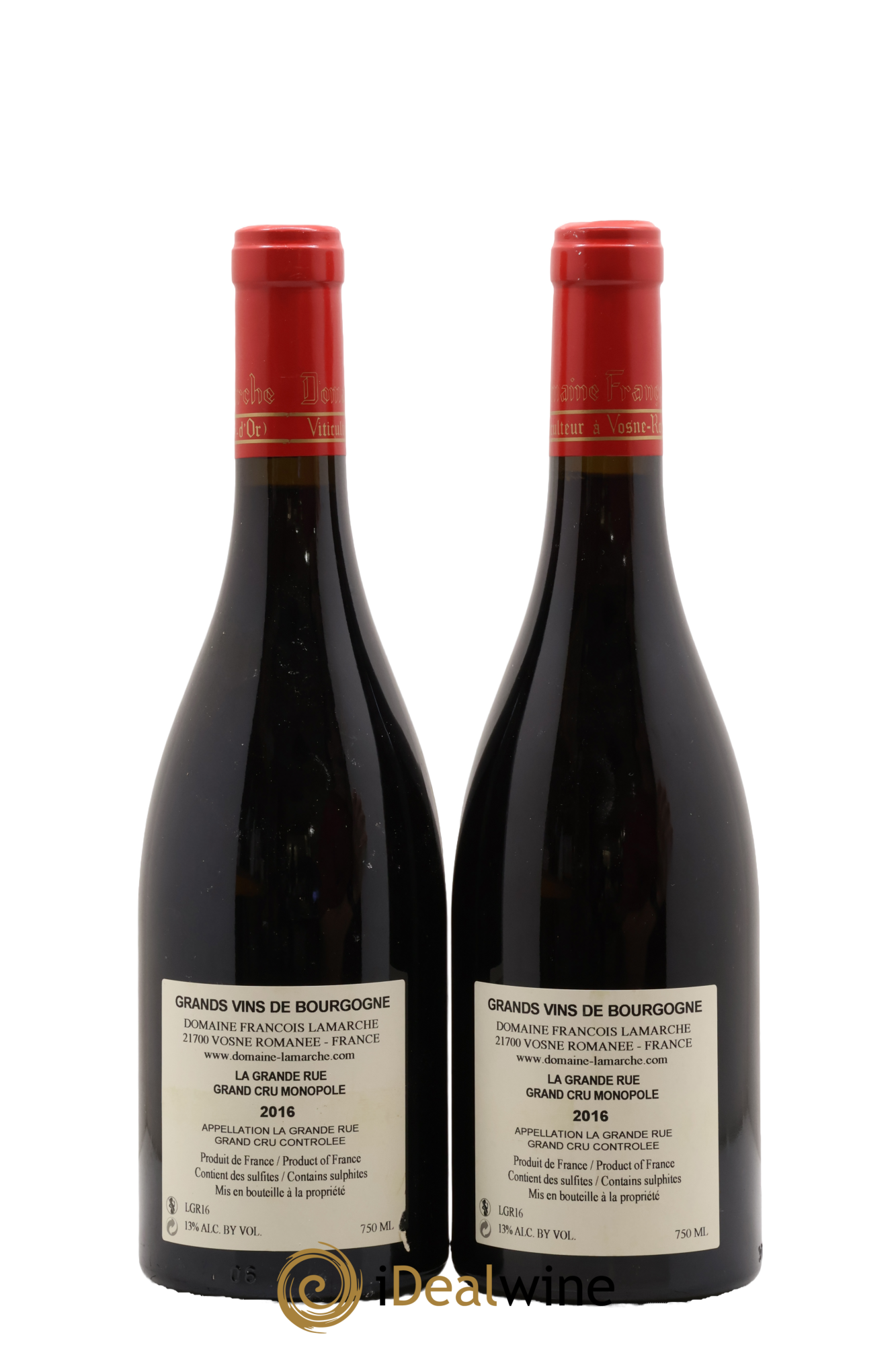 La Grande Rue Grand Cru Lamarche (Domaine) 2016 - Lot de 2 bouteilles - 1