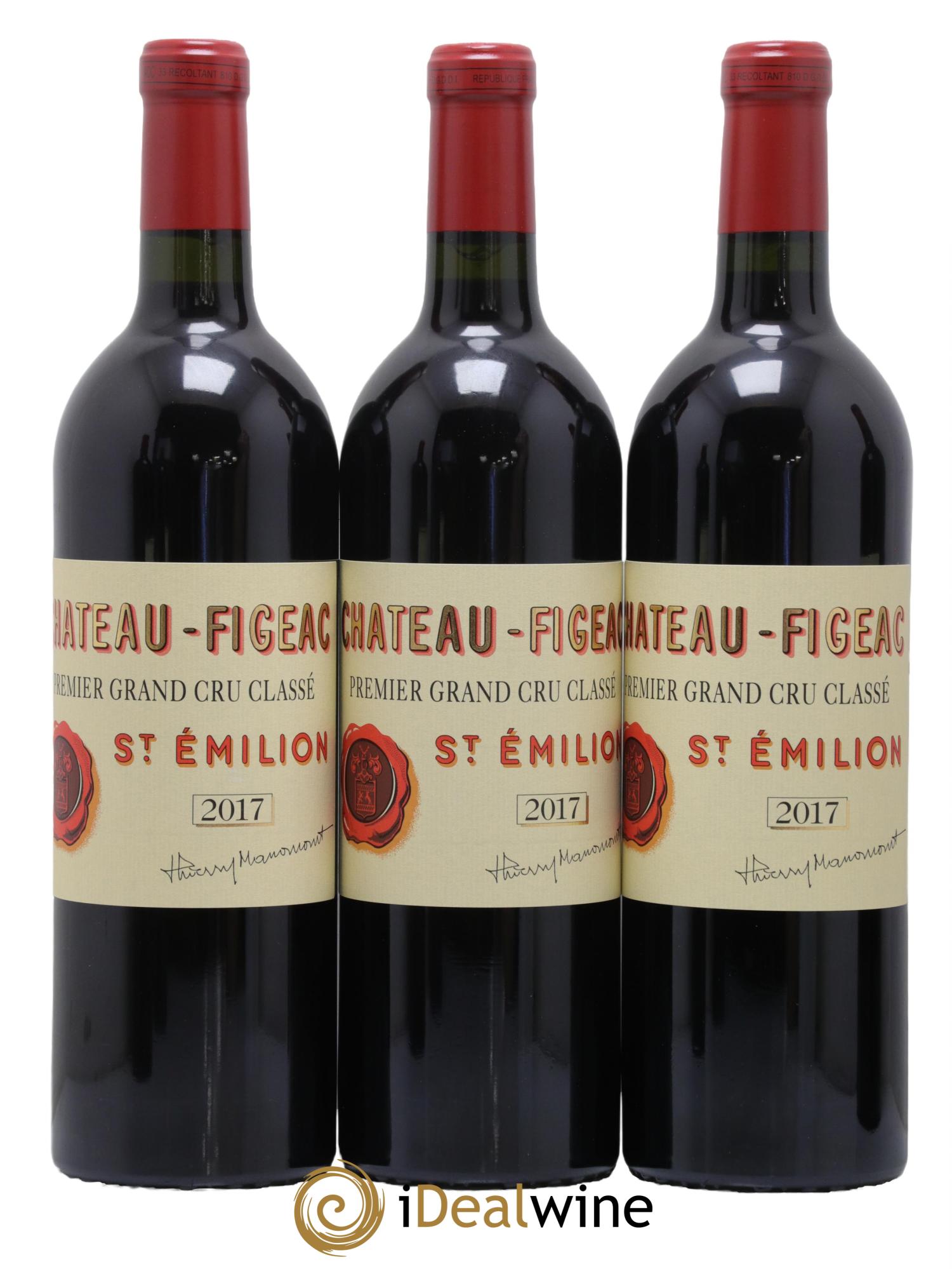 Château Figeac 1er Grand Cru Classé A 2017 - Lot de 6 bouteilles - 1