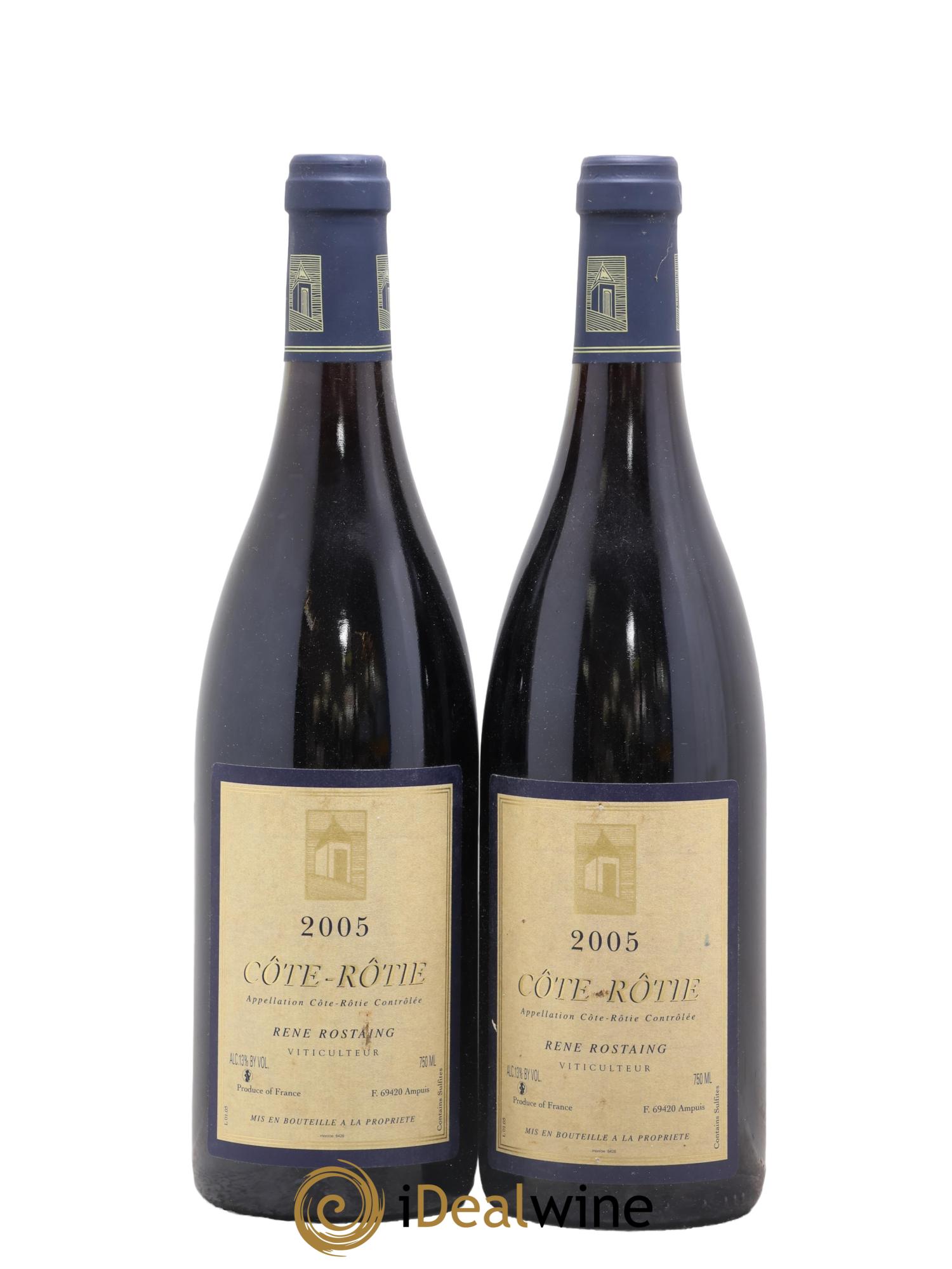 Côte-Rôtie René Rostaing 2005 - Lot of 2 bottles - 0