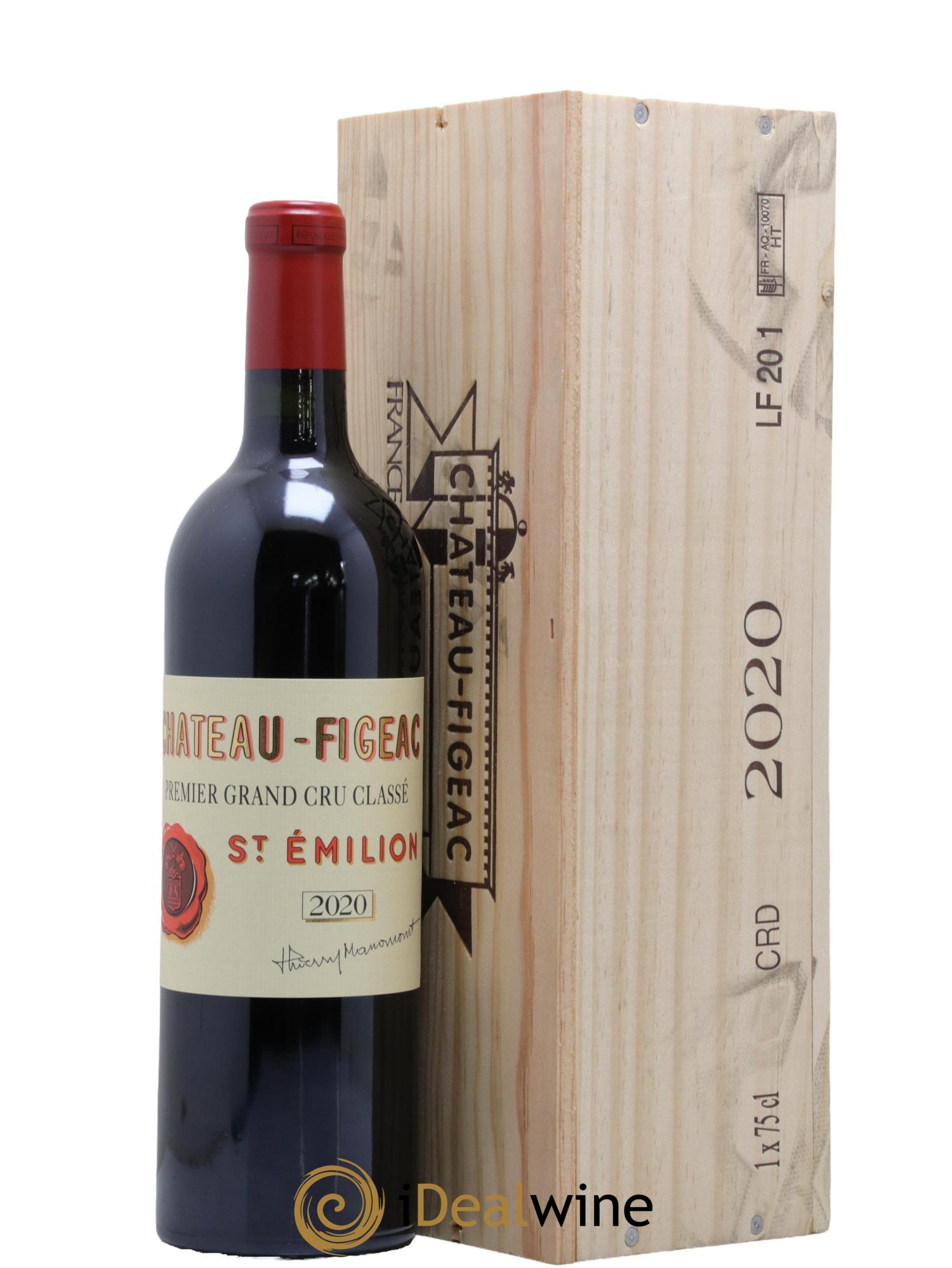 Château Figeac 1er Grand Cru Classé A 2020 - Lot de 1 bouteille - 0