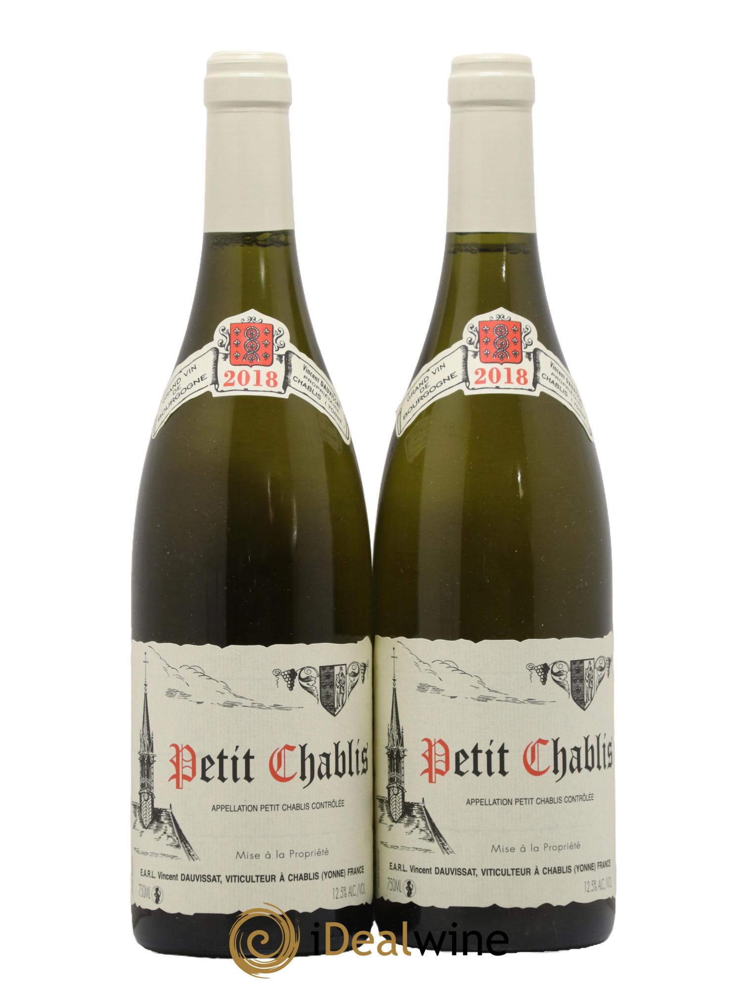 Petit Chablis Vincent Dauvissat (Domaine) 2018 - Lot de 2 bouteilles - 0