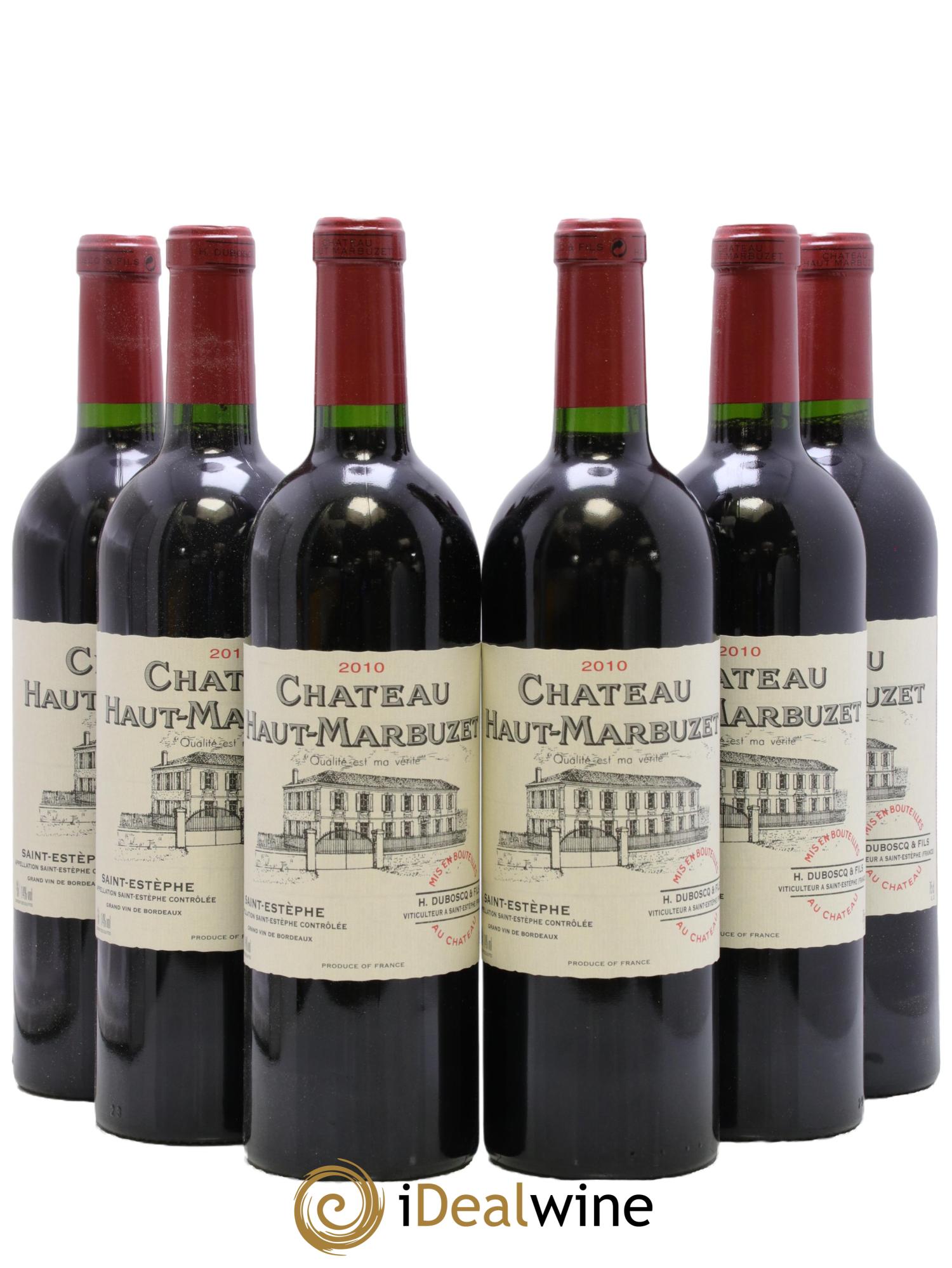 Château Haut Marbuzet 2010 - Lot de 6 bouteilles - 0