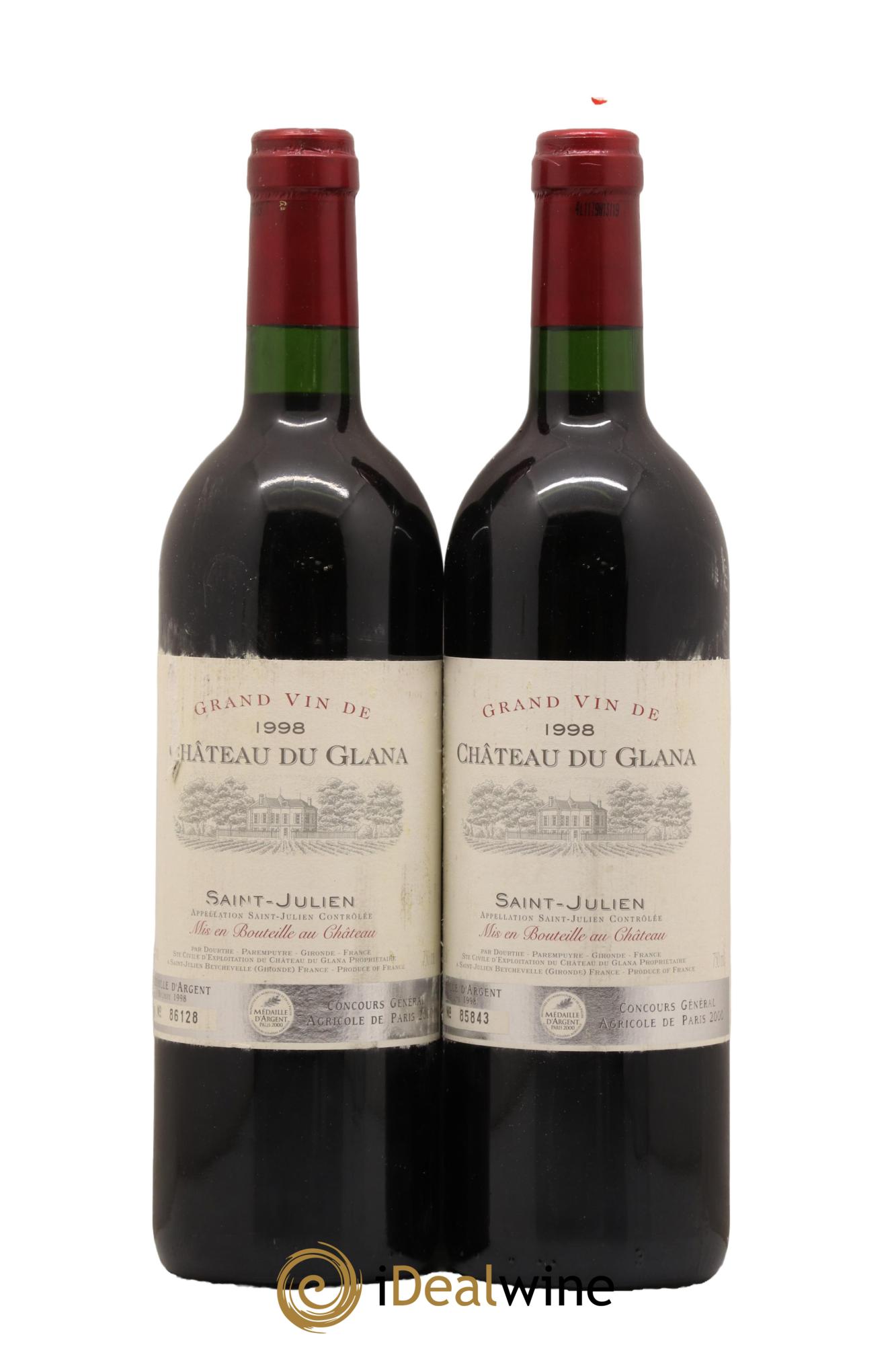 Château du Glana 1998 - Lot de 2 bouteilles - 0