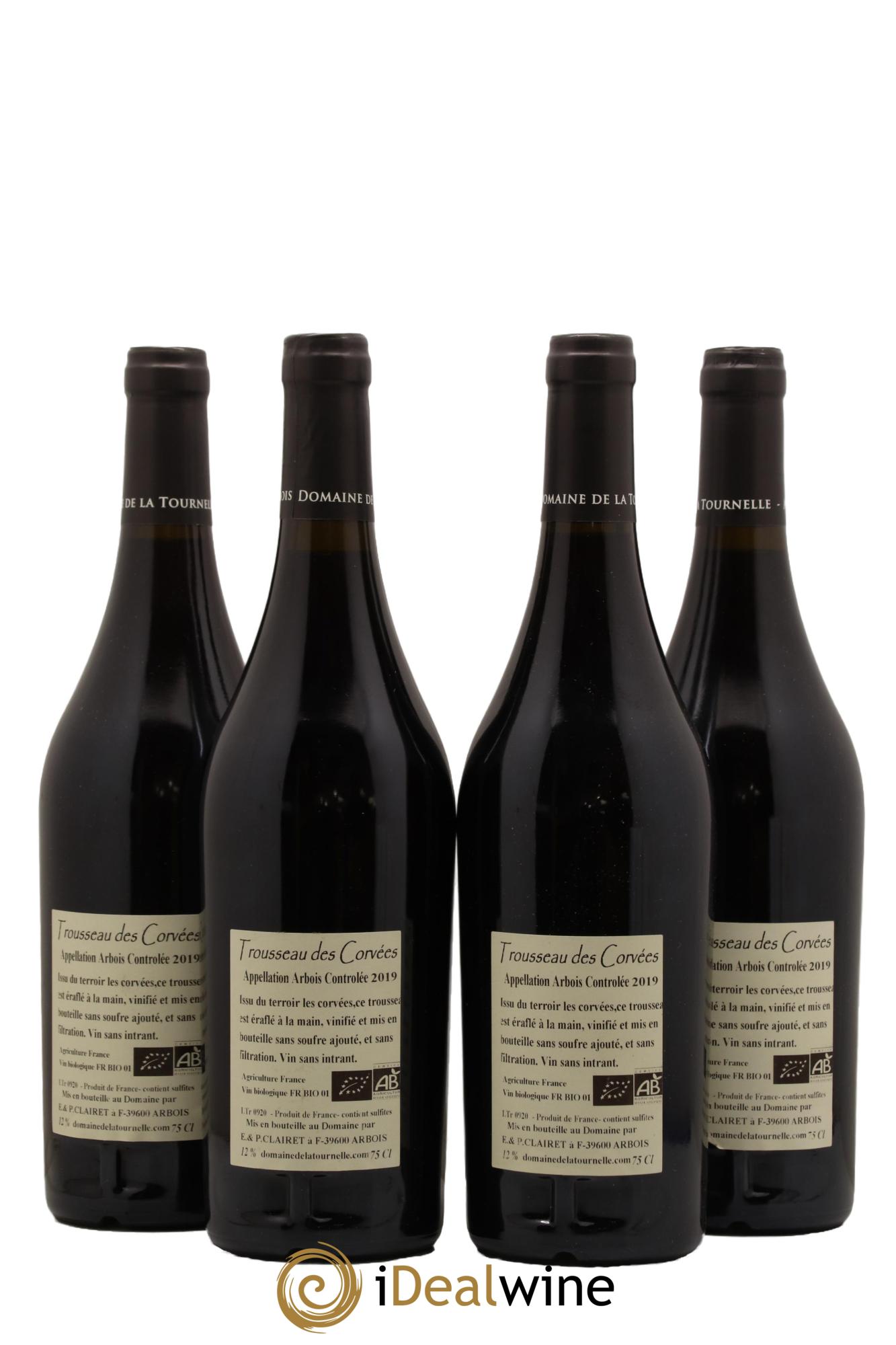 Arbois Trousseau des Corvées Domaine de la Tournelle 2019 - Lot de 4 bouteilles - 1