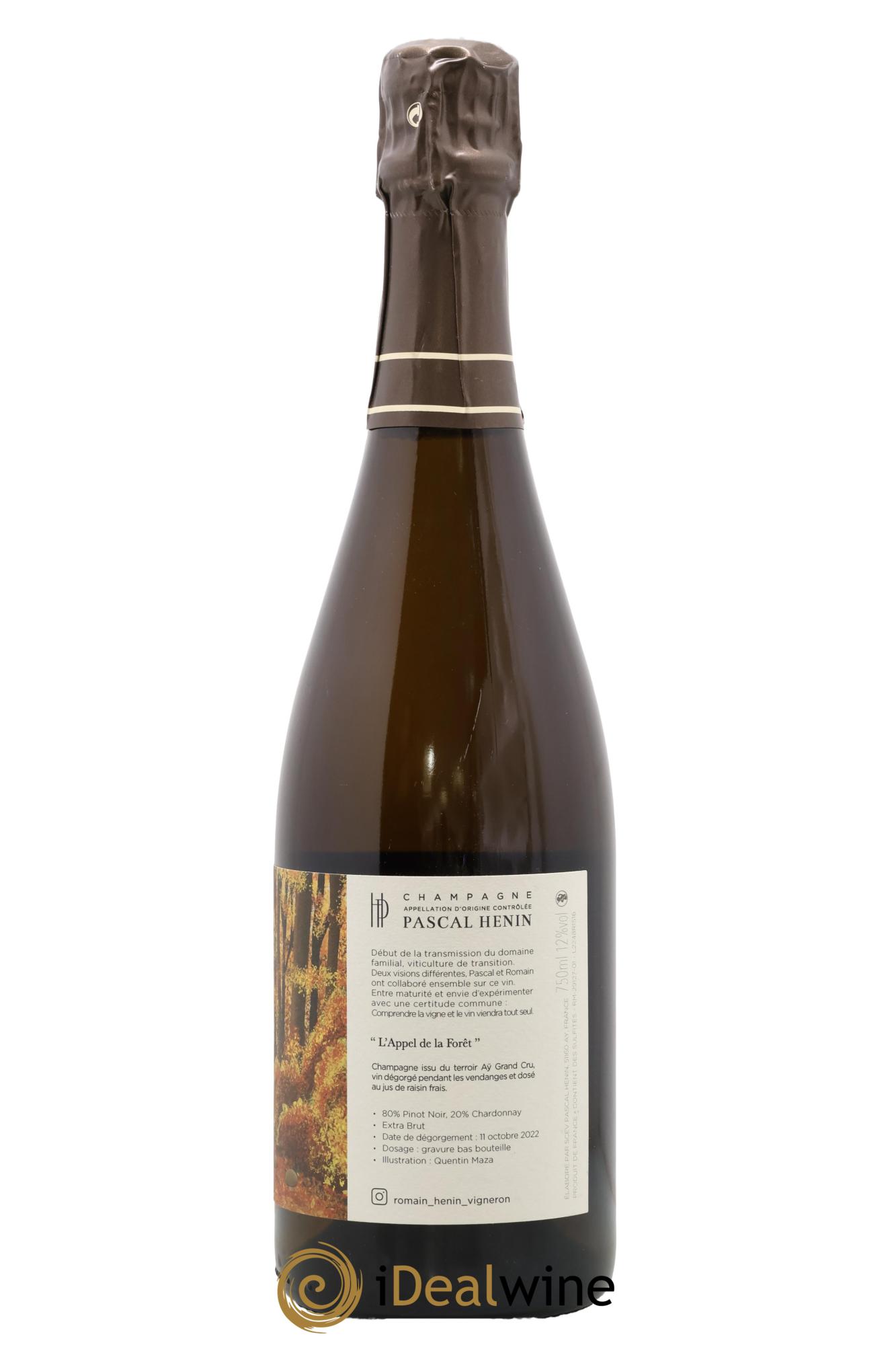 L'Appel de la Fôret Romain Henin - Lot of 1 bottle - 1