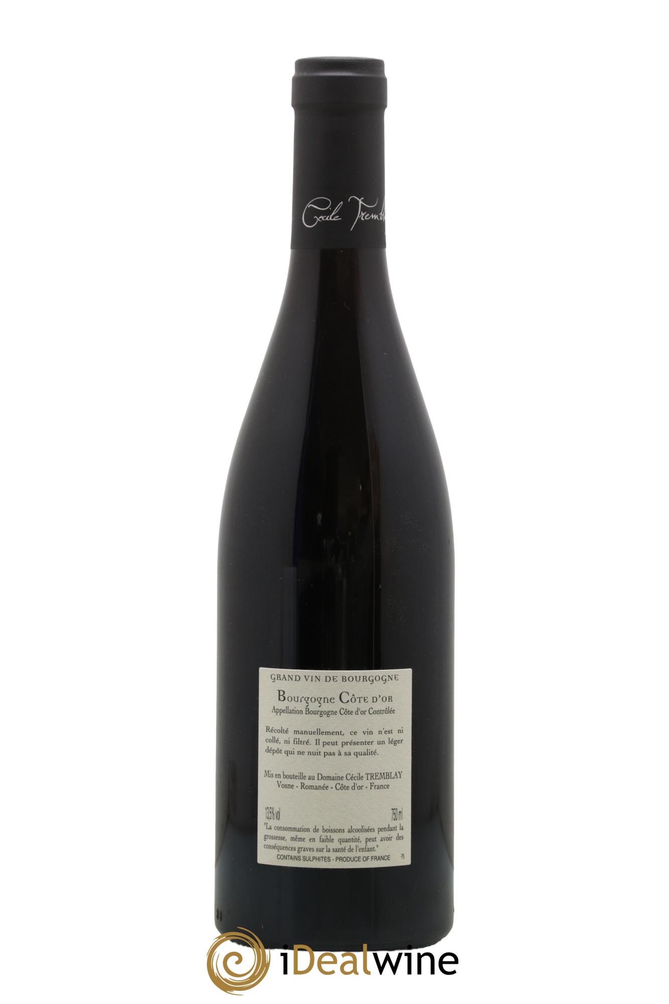 Bourgogne Côte-d'Or Cécile Tremblay 2018 - Lot de 1 bouteille - 1