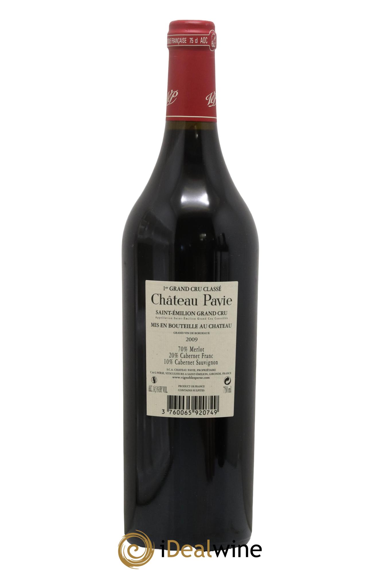 Château Pavie 1er Grand Cru Classé A 2009 - Lot of 1 bottle - 1