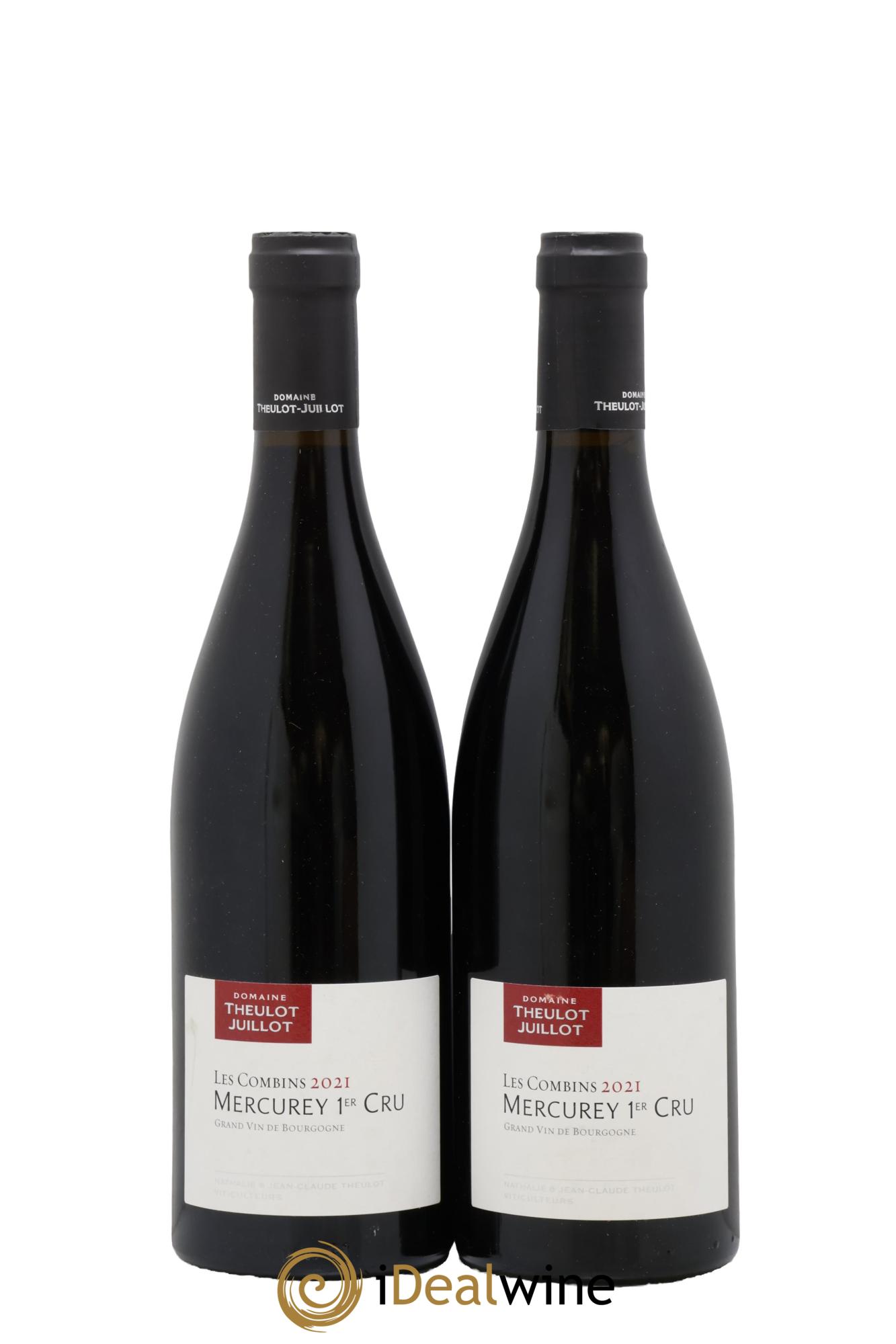 Mercurey 1er Cru Les Combins Theulot Juillot 2021 - Lot of 2 bottles - 0