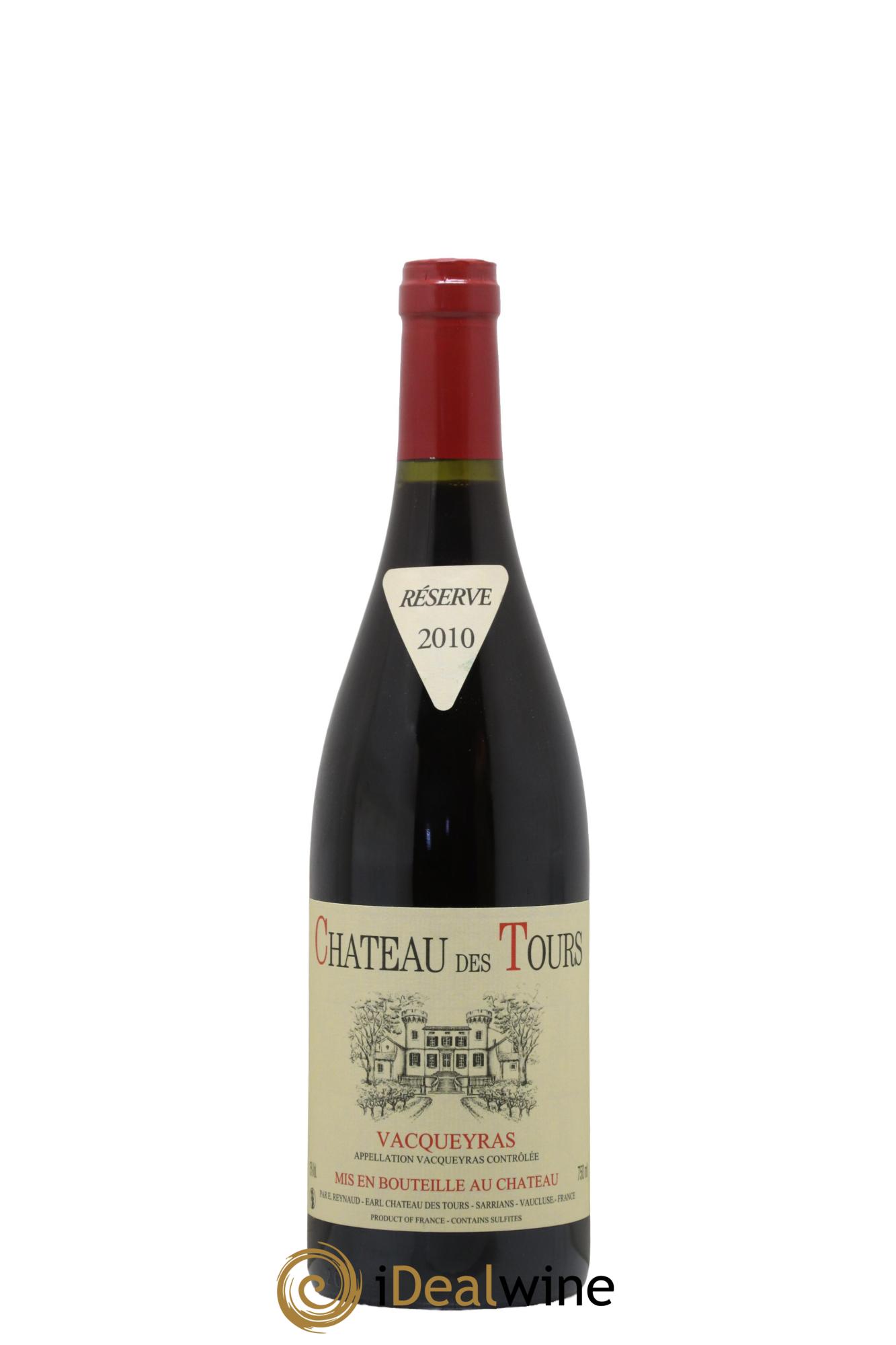 Vacqueyras Château des Tours Emmanuel Reynaud 2010 - Lot de 1 bouteille - 0