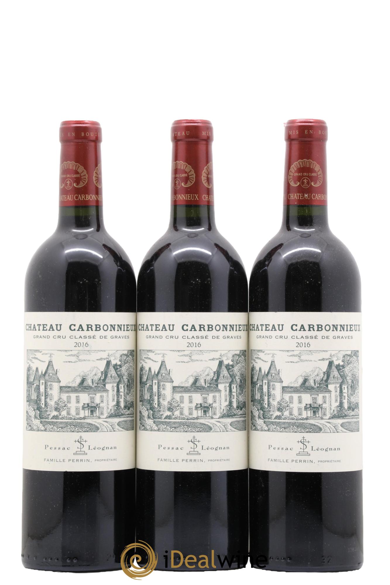 Château Carbonnieux Cru Classé de Graves 2016 - Lot de 3 bouteilles - 0