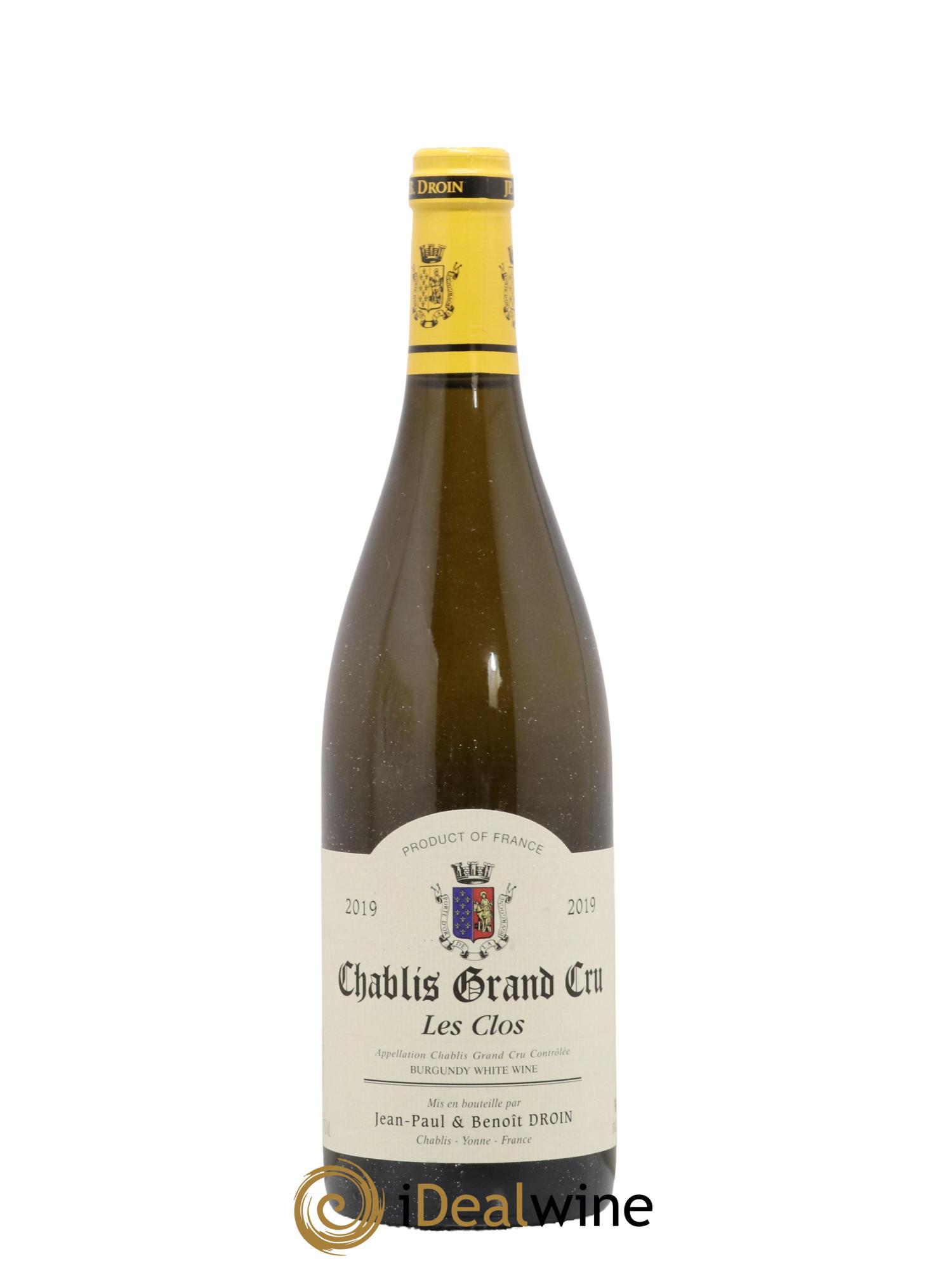 Chablis Grand Cru Les Clos Jean-Paul & Benoît Droin (Domaine) 2019 - Lot de 1 bouteille - 0