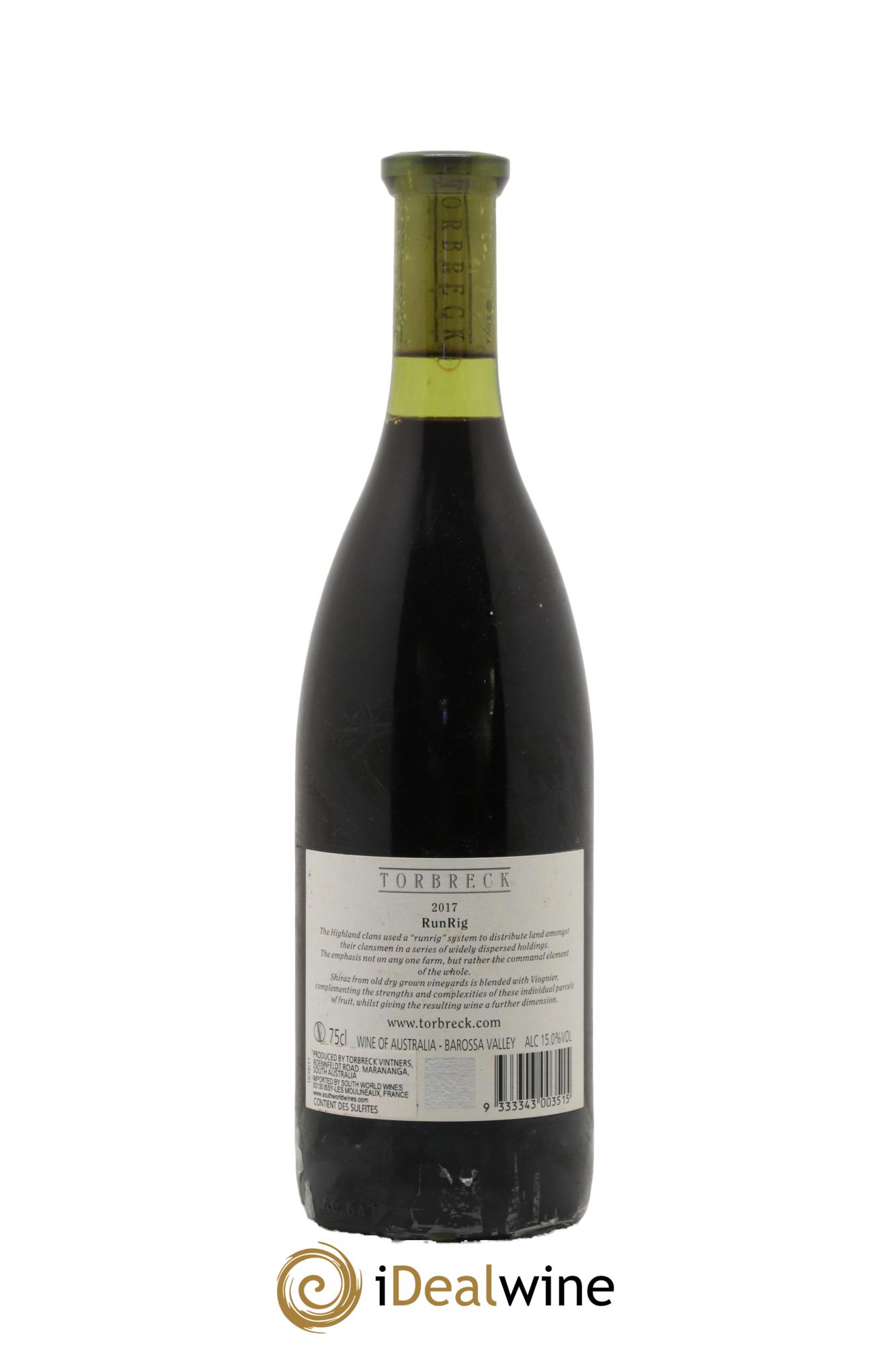 Barossa Valley Torbreck Runrig 2017 - Posten von 1 Flasche - 1