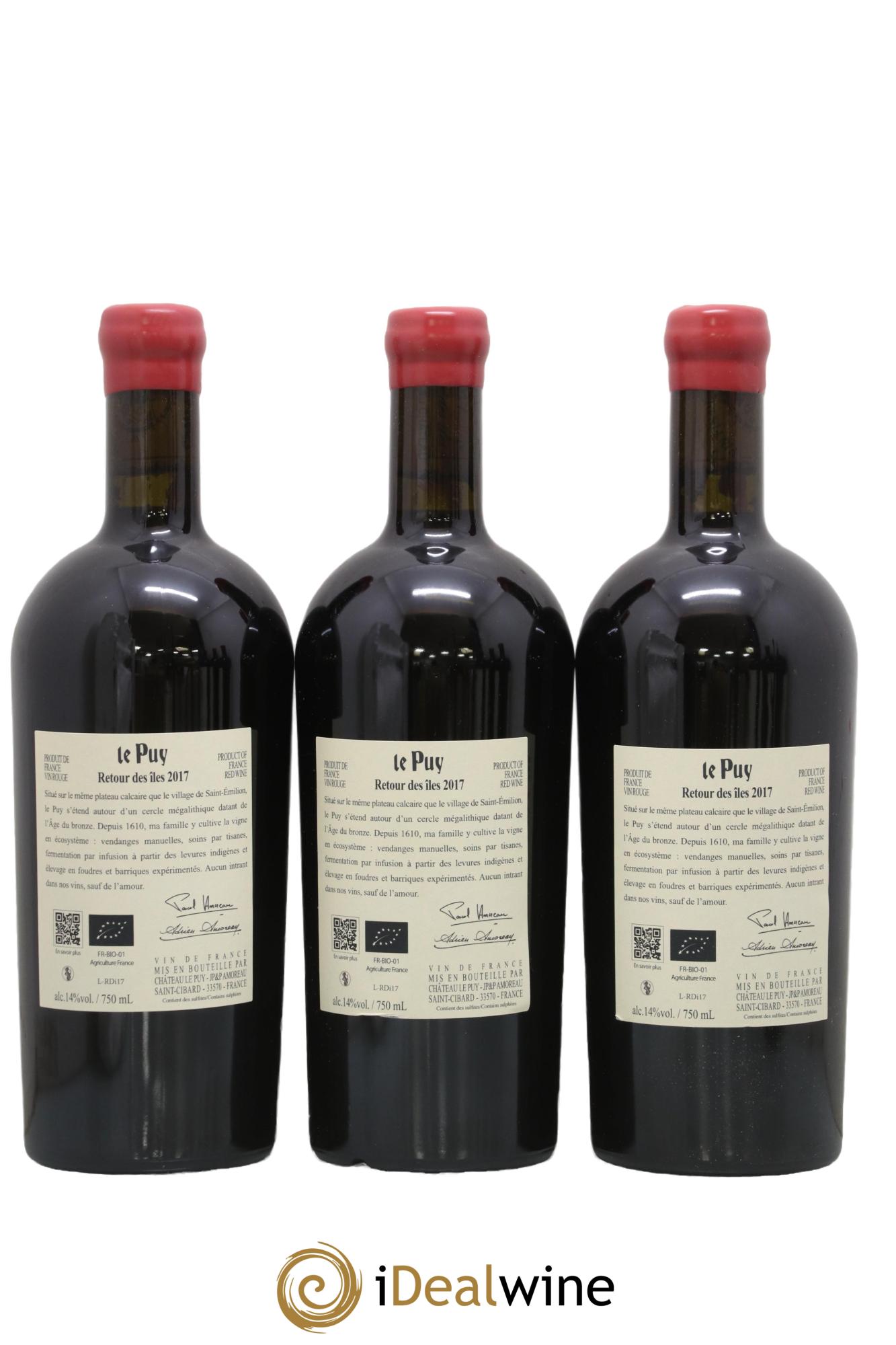 Le Puy - Retour des Iles 2017 - Lot of 6 bottles - 4