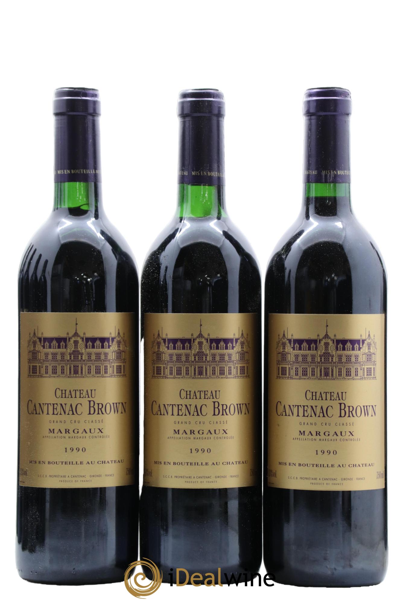 Château Cantenac Brown 3ème Grand Cru Classé 1990 - Lot de 12 bouteilles - 2
