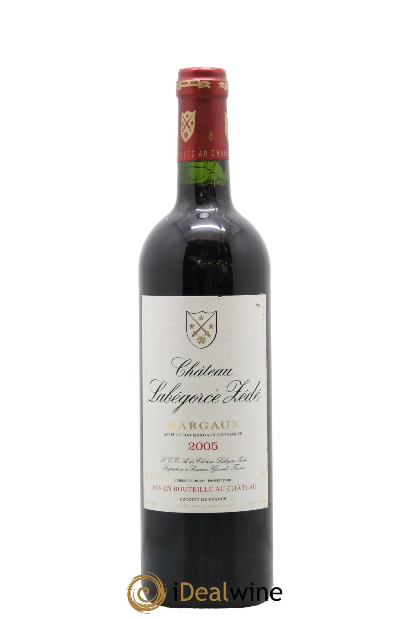 Château Labegorce Zédé Cru Bourgeois 2005 - Lot de 1 bouteille - 0
