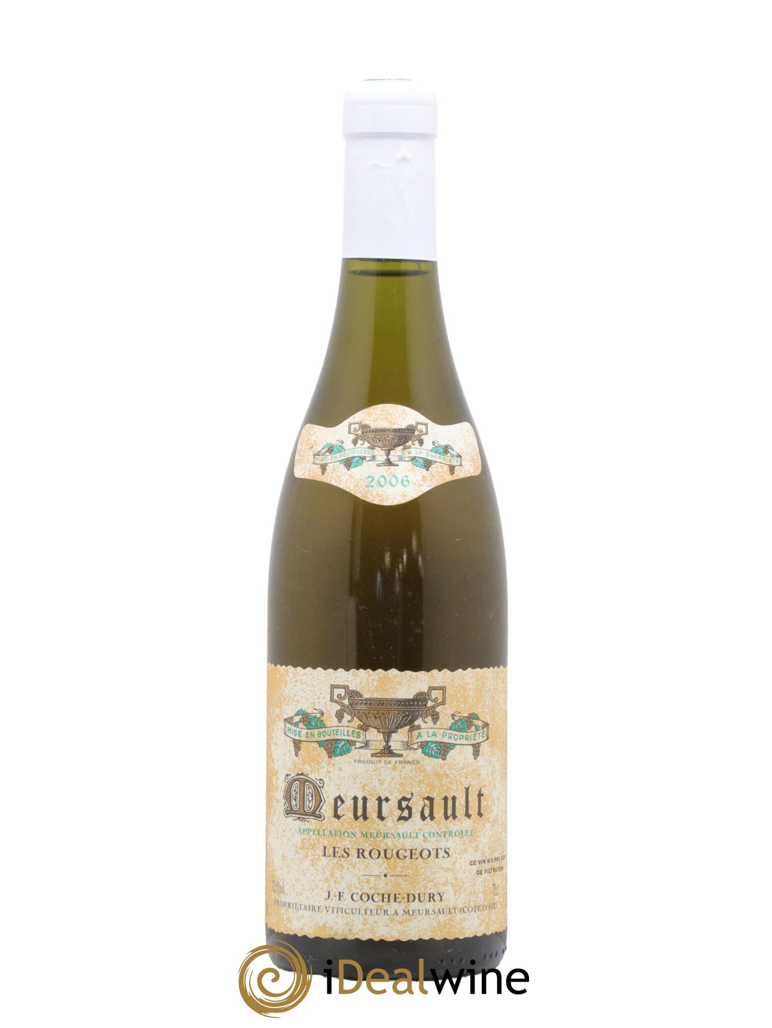 Meursault Les Rougeots Coche Dury (Domaine) 2006 - Lot of 1 bottle - 0