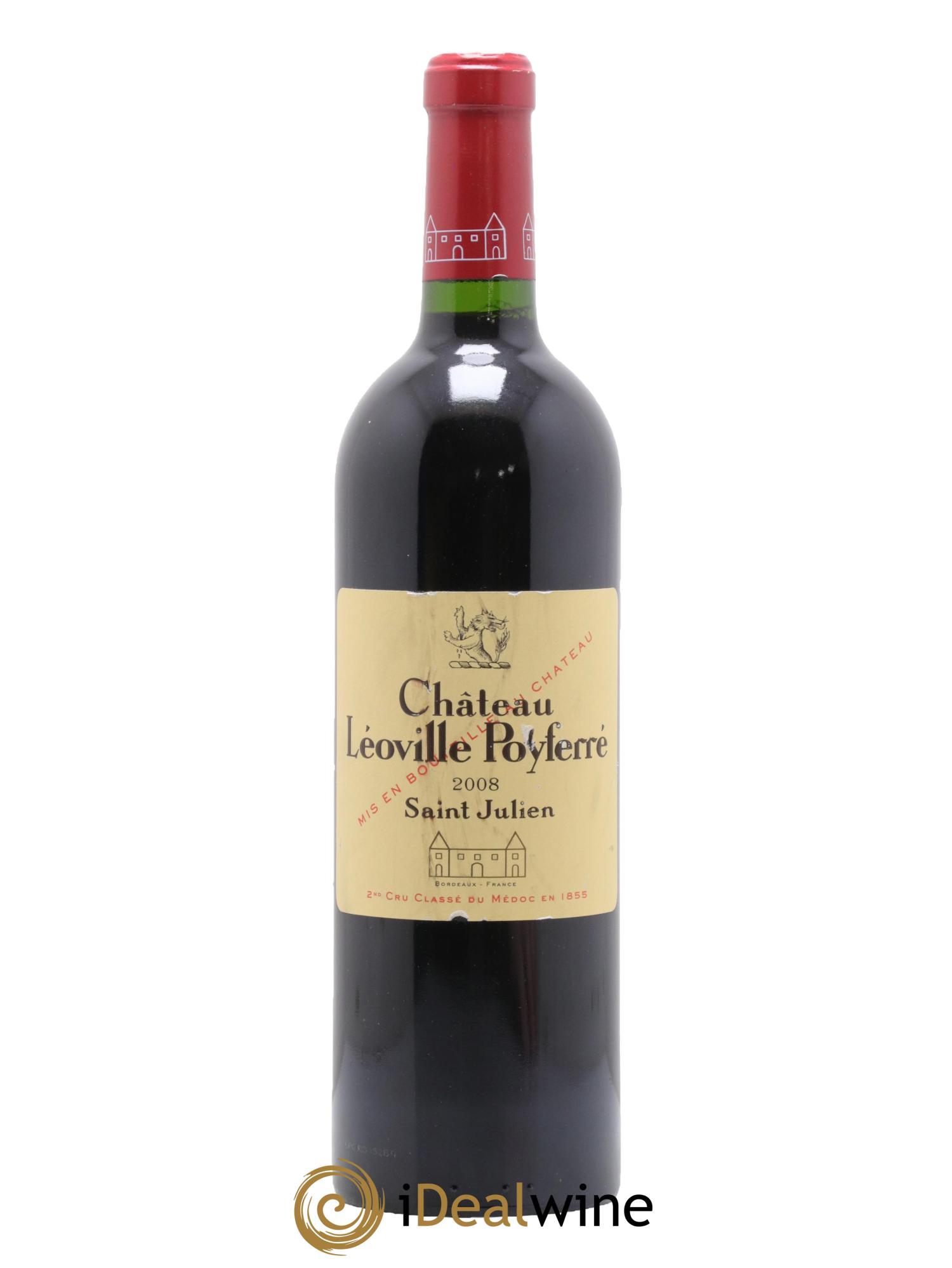 Château Léoville Poyferré 2ème Grand Cru Classé 2008 - Lot de 1 bouteille - 0