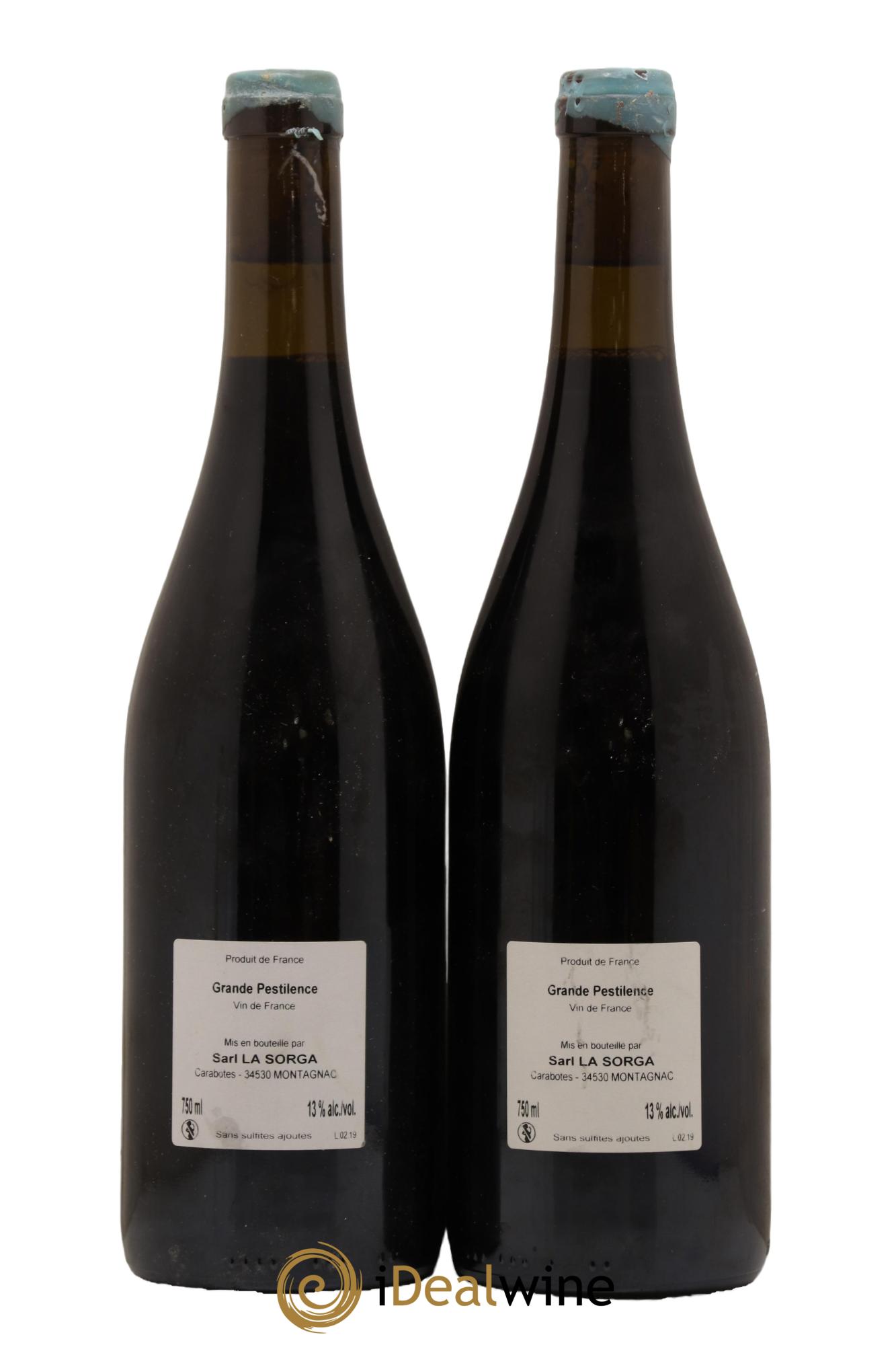 Vin de France Grande pestilence La Sorga Anthony Tortul 2019 - Lot de 2 bouteilles - 1