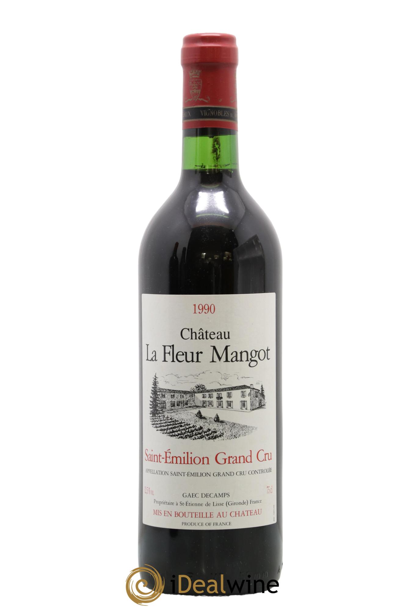 Saint-Émilion Grand Cru Château La Fleur Mangot 1990 - Lot of 1 bottle - 0