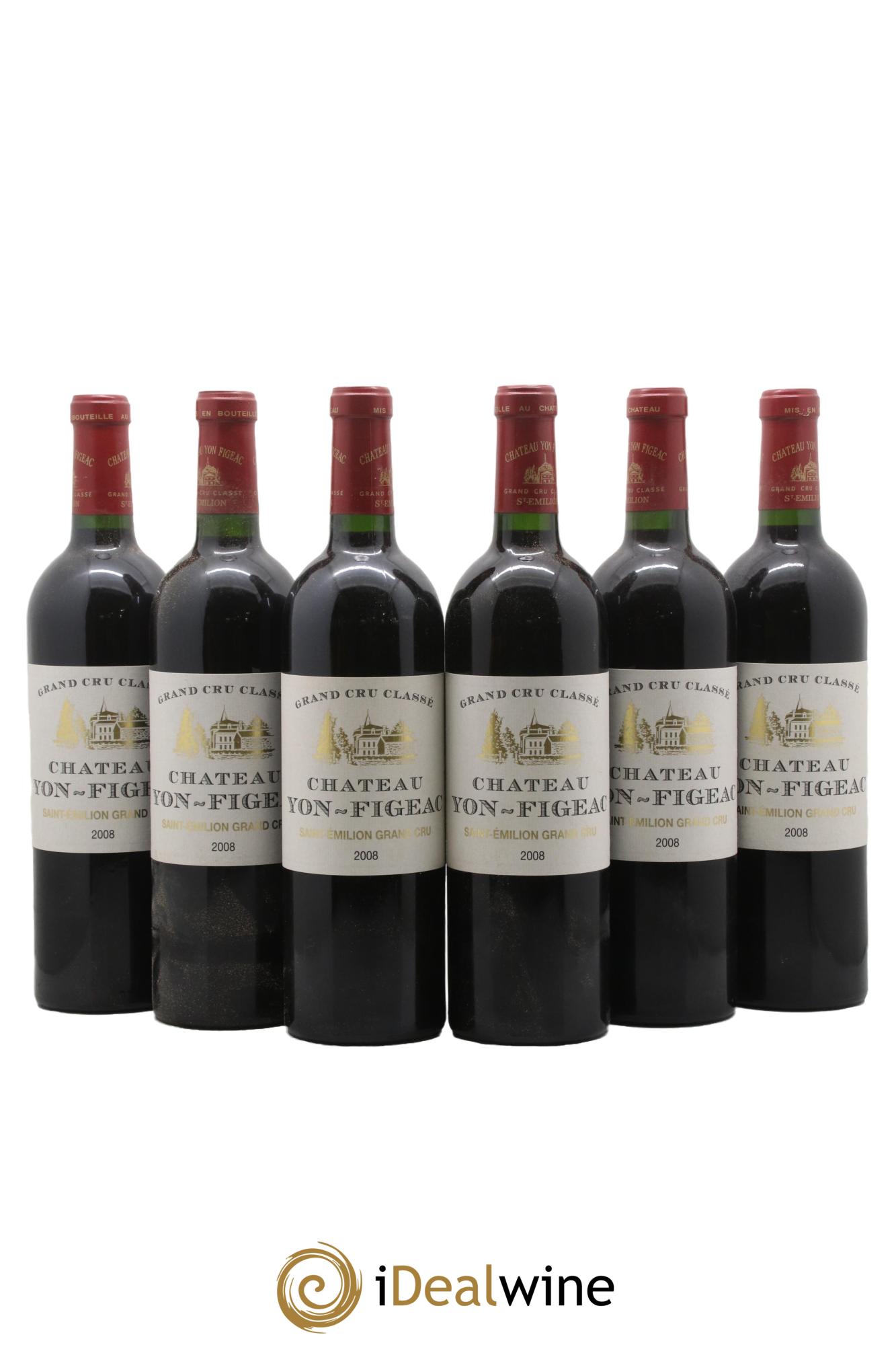 Château Yon Figeac Grand Cru Classé 2008 - Lot de 6 bouteilles - 0