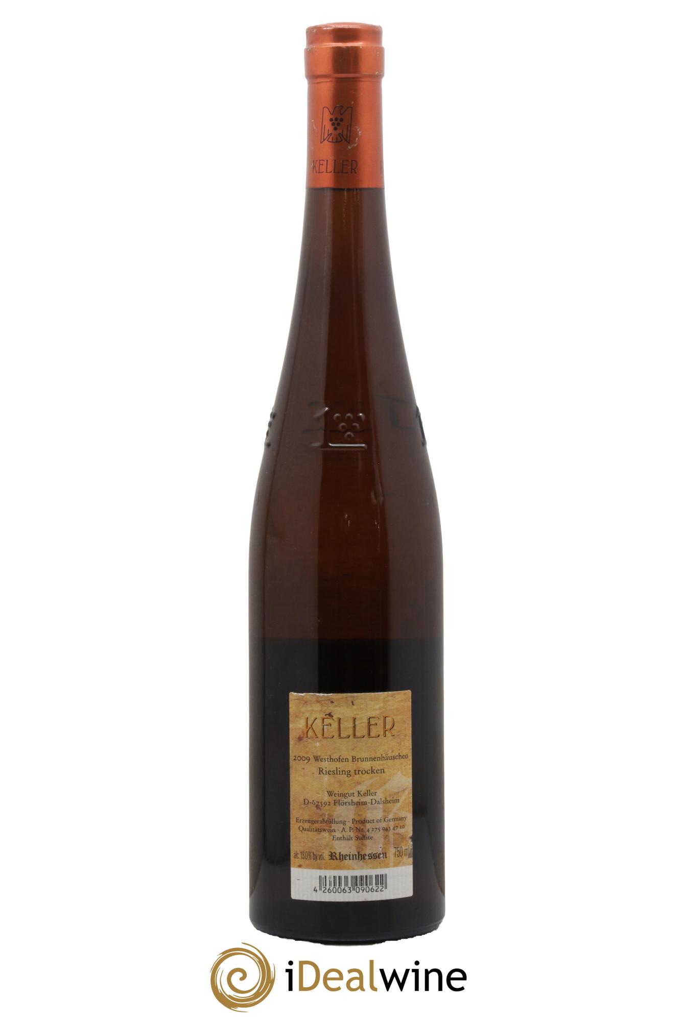 Riesling Trocken GG Abts Erde Westhofen Brunnenhäuschen Keller 2009 - Lot de 1 bouteille - 1