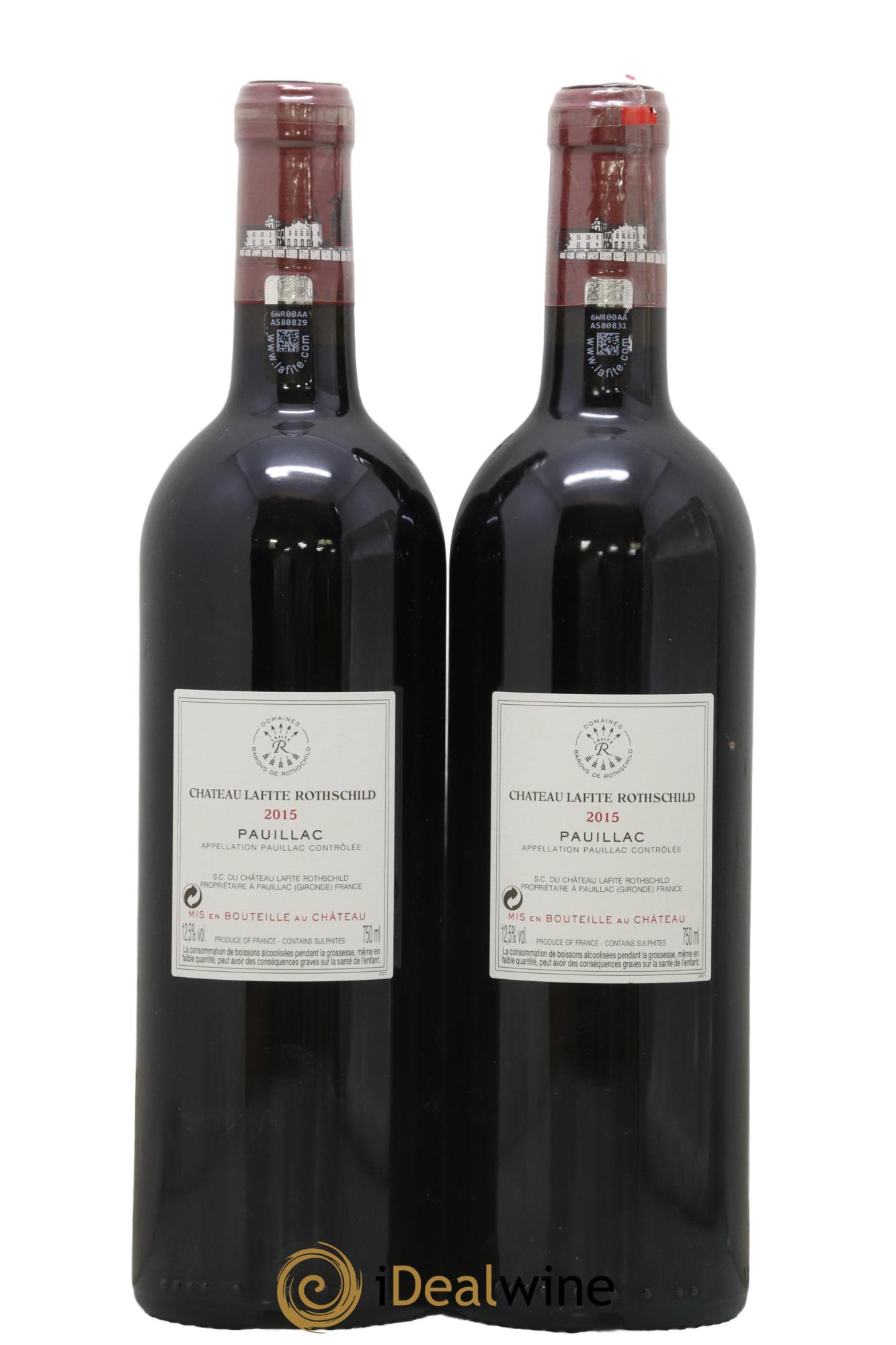 Château Lafite Rothschild 1er Grand Cru Classé 1993 - Lot of 2 bottles - 1